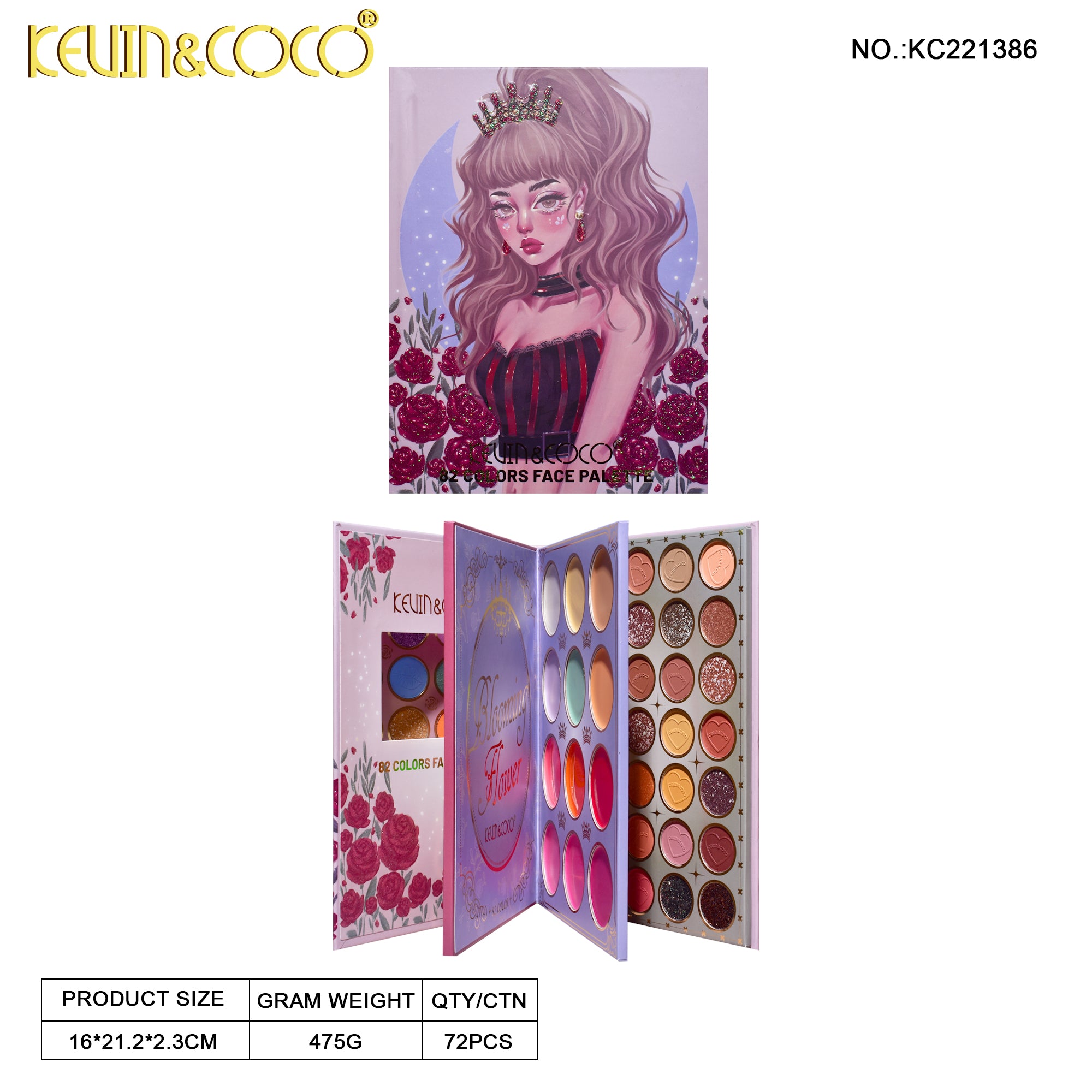 82-Color Rosey Girl Eyeshadow Palette