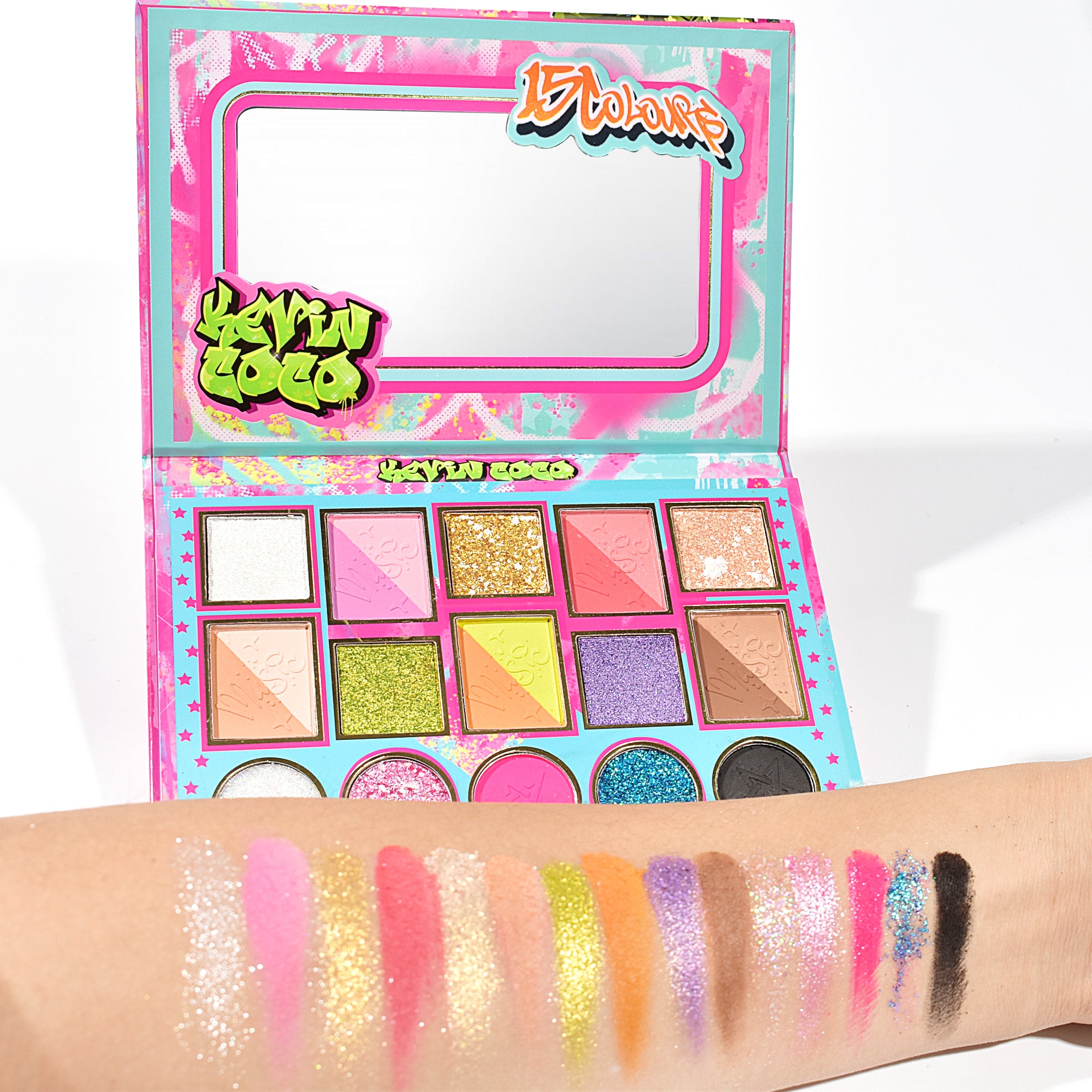 Graffiti Gallery 15-Color Face Palette Display Set - 6 PCS