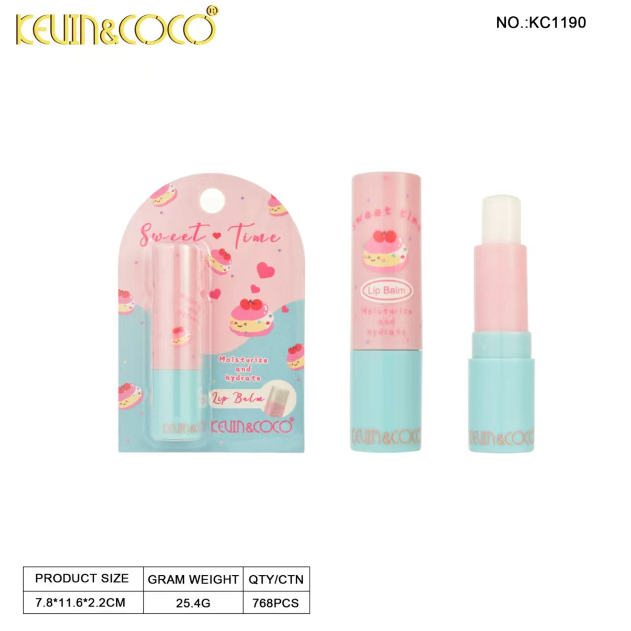 NaiFu Lip Balm Display-24PCS(KC1190)