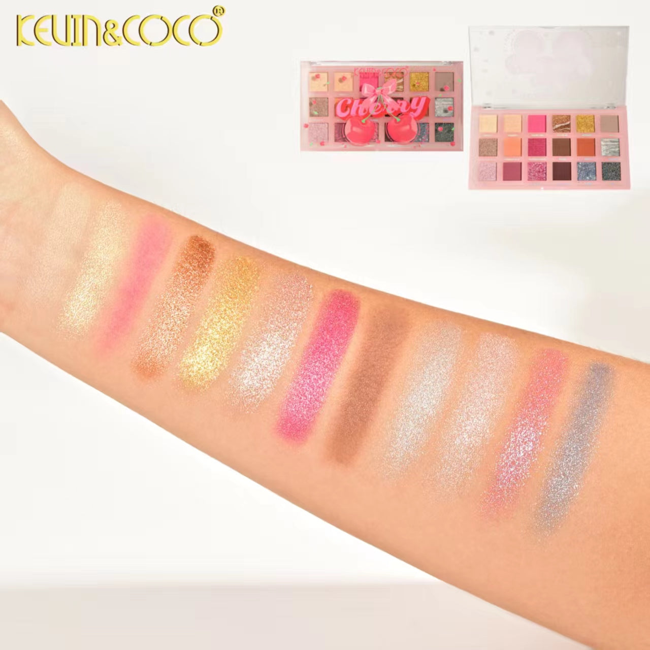 Cherry 18-Color Eyeshadow Palette Display - 12PCS(KC1110)