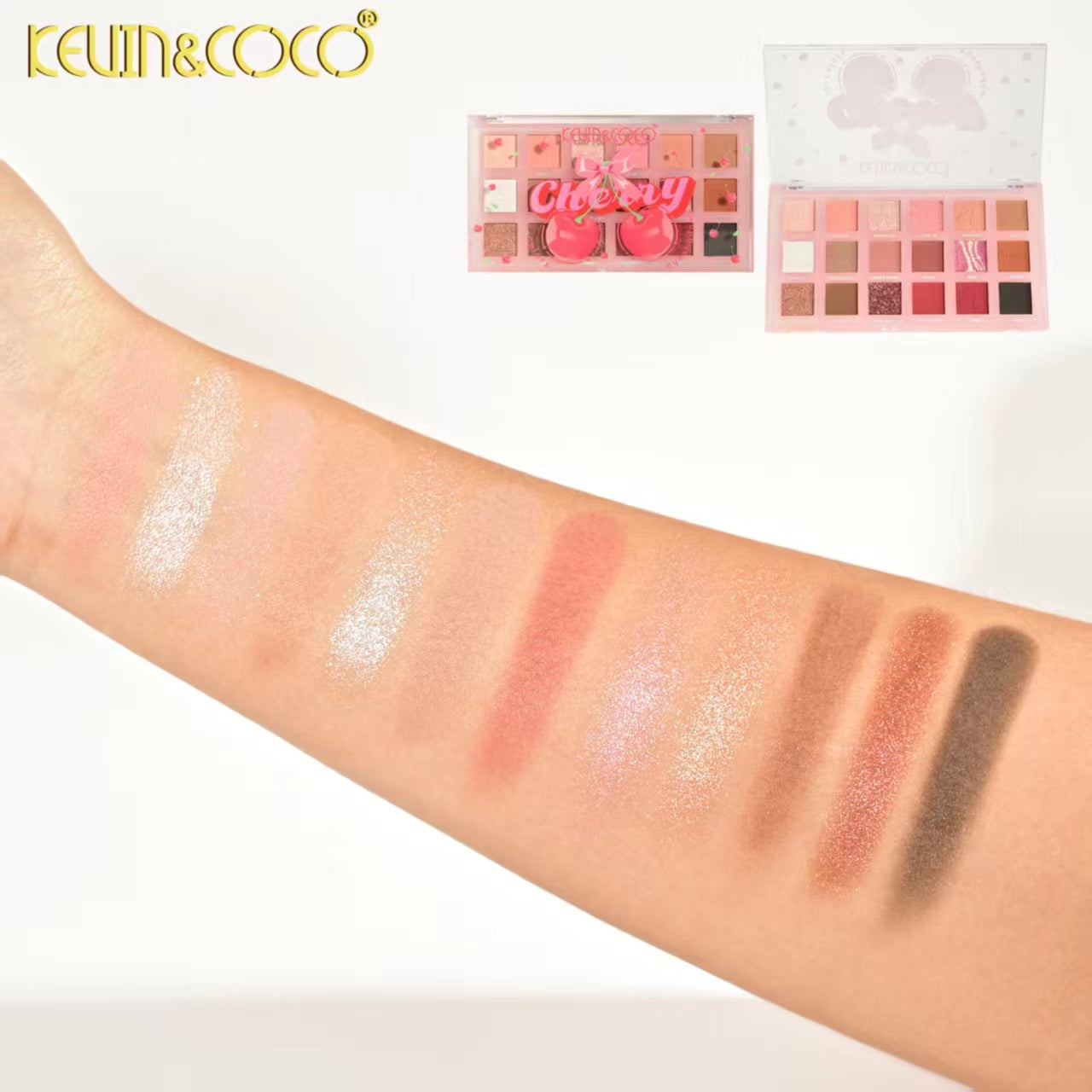 Cherry 18-Color Eyeshadow Palette Display - 12PCS(KC1110)