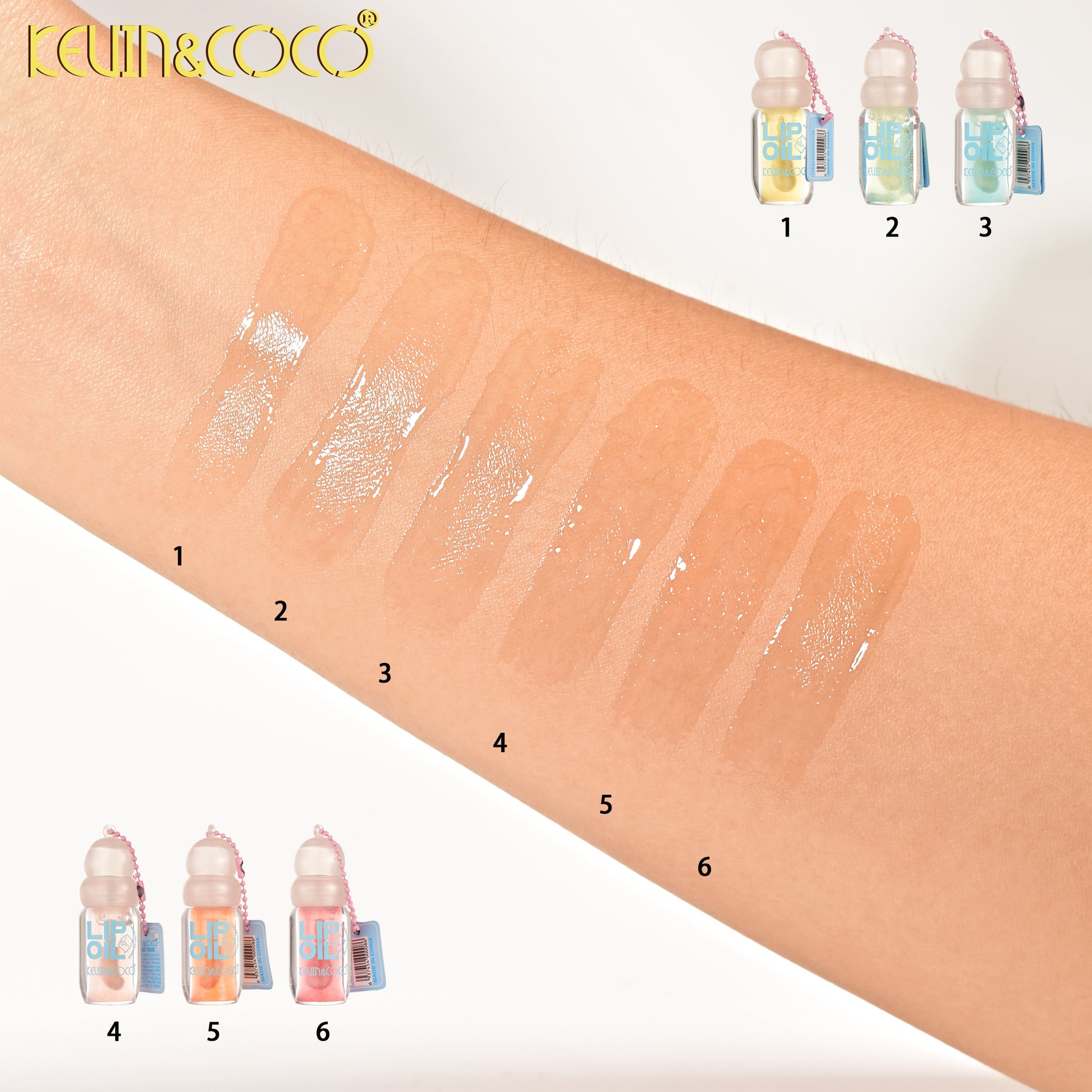 Mint Pearl Lip Gloss Display - 36PCS (KC1134)