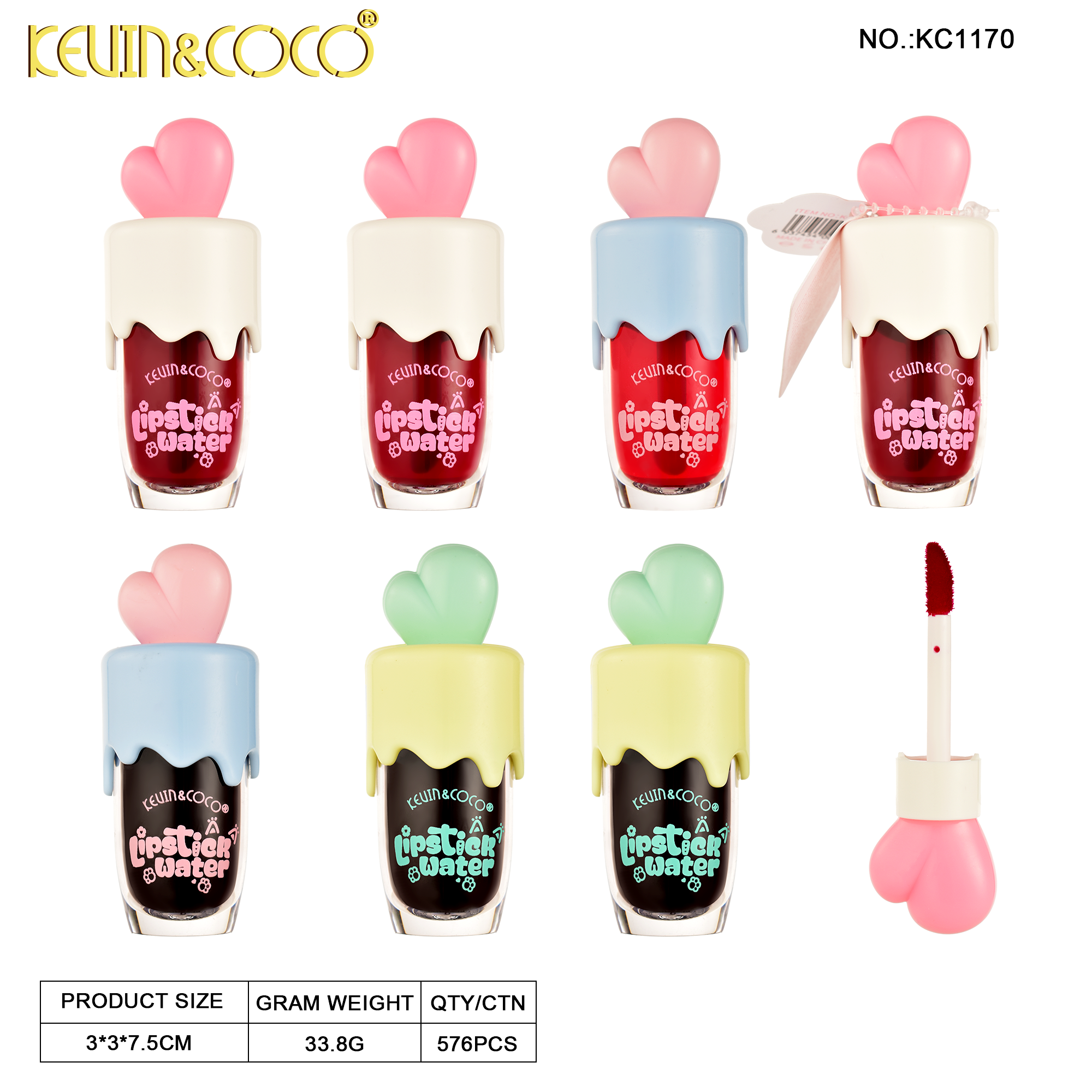 Sweetheart Angel Lip Stain Display - 36PCS (KC1170)