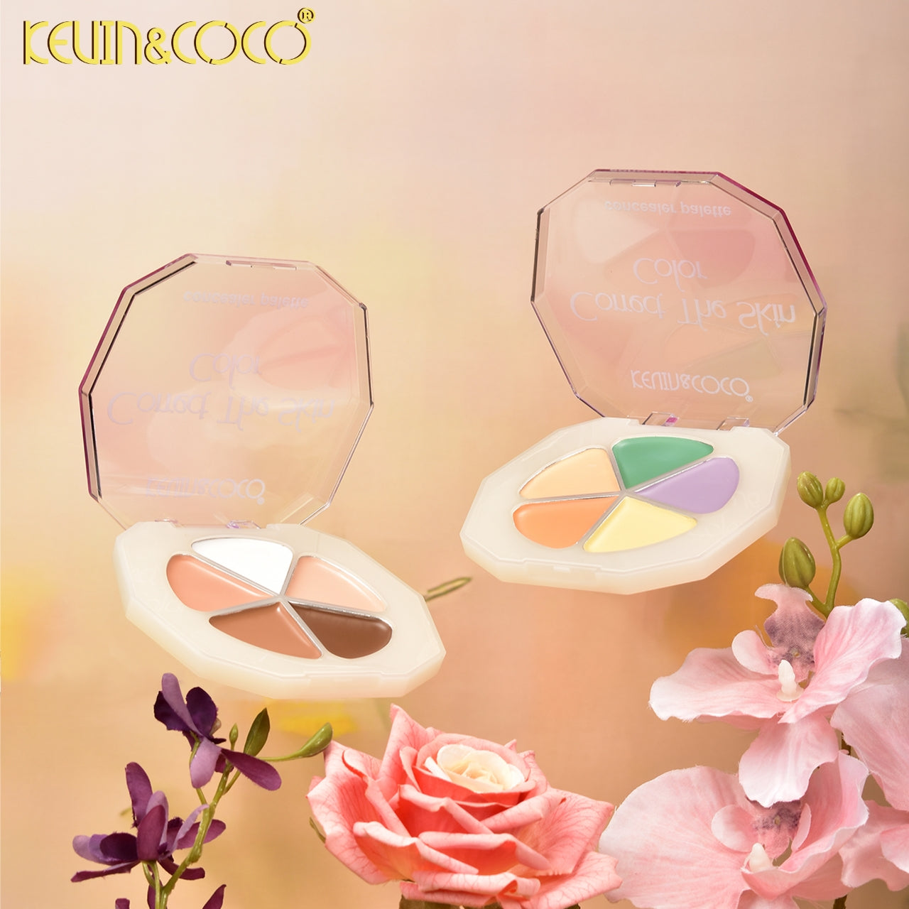 Phantom Light 5-Color Concealer Palette Display - 12PCS (KC1098)