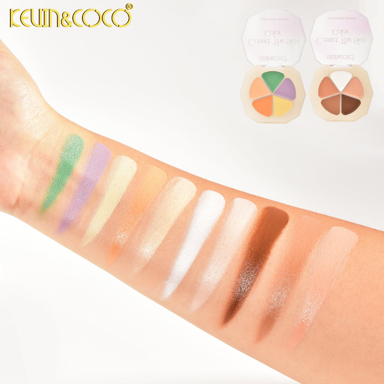 Phantom Light 5-Color Concealer Palette Display - 12PCS (KC1098)