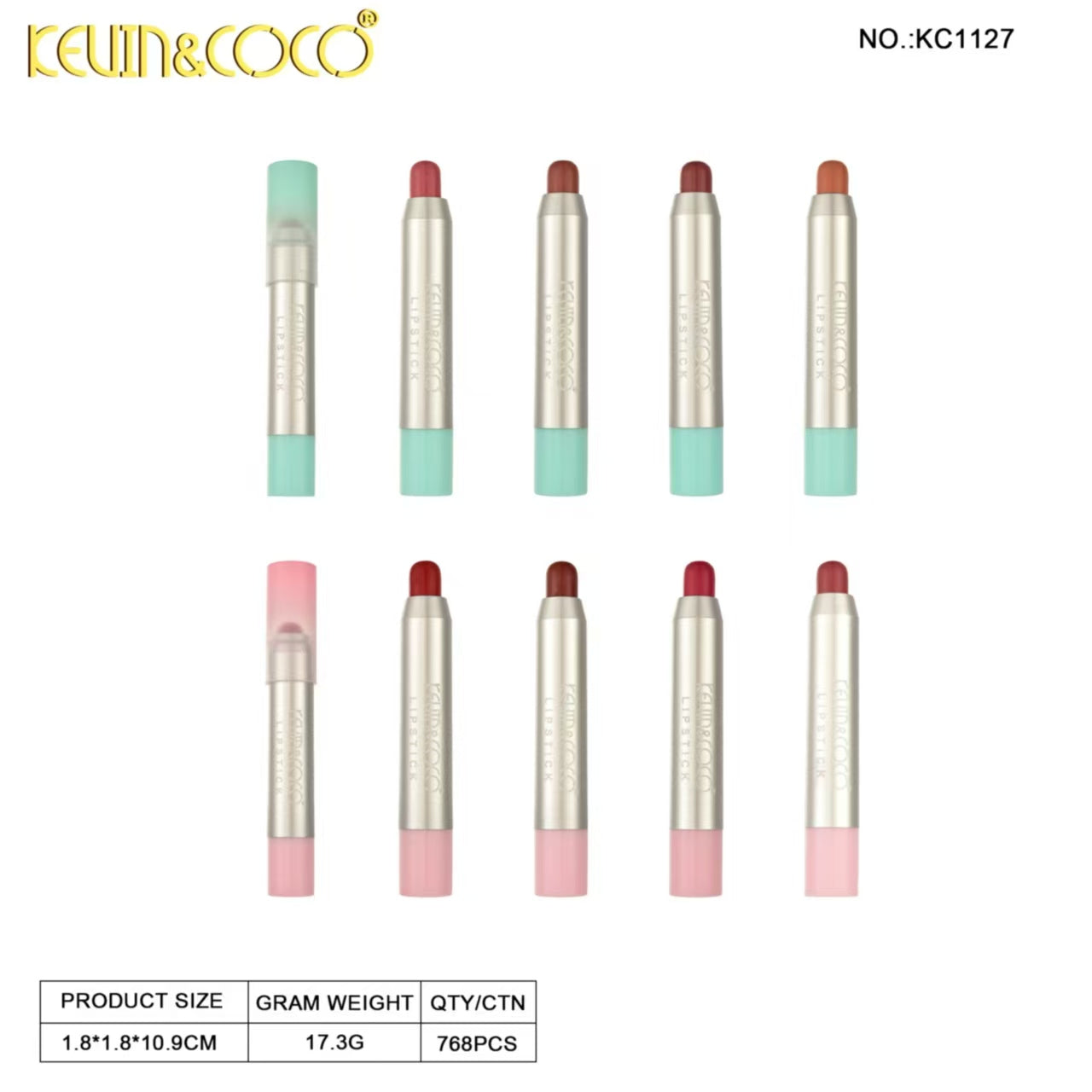 Light Mint &Cherry Lip Pencil Display - 36PCS(KC1127)