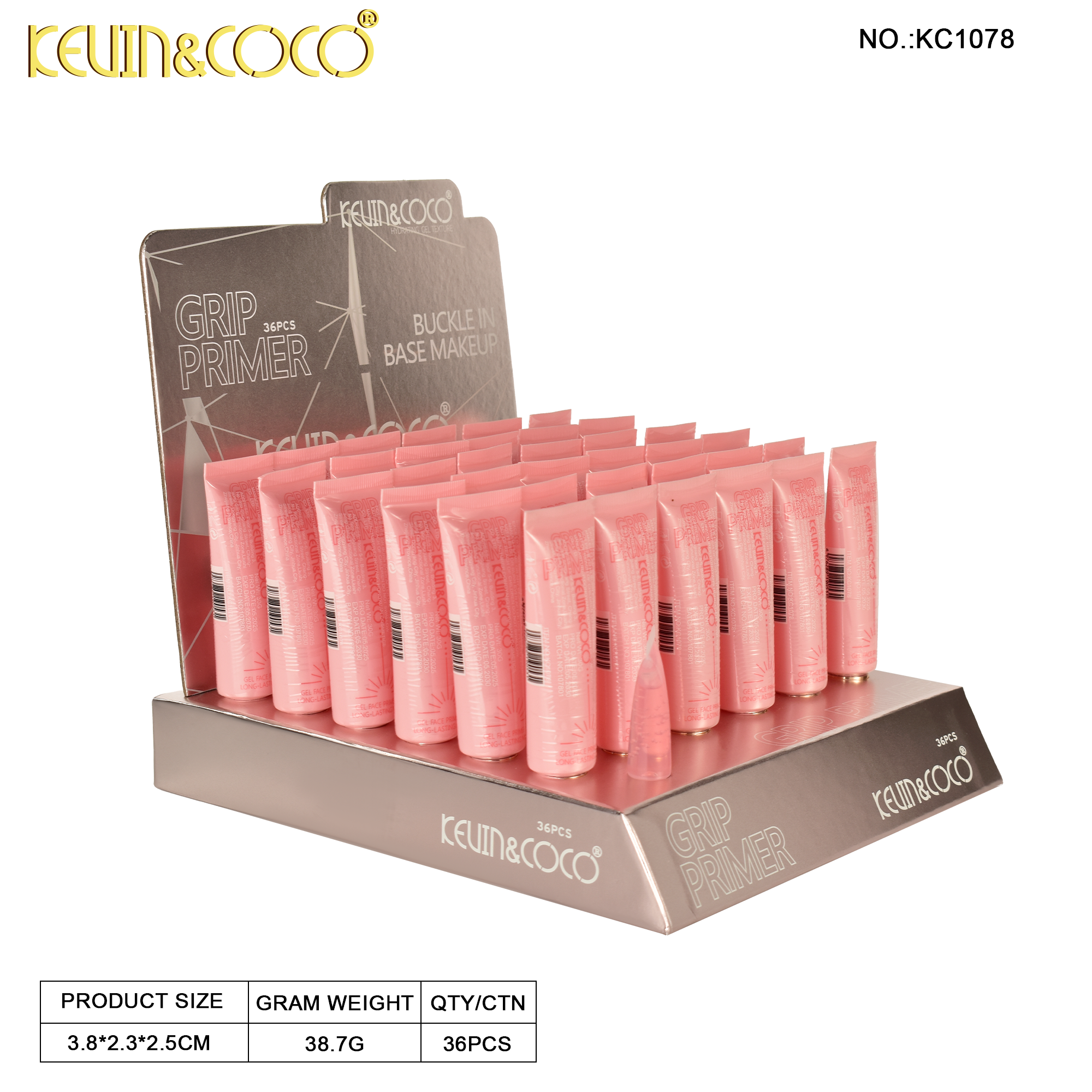 Soft Matte Long-Lasting Makeup Primer Display - 36PCS(KC1078)