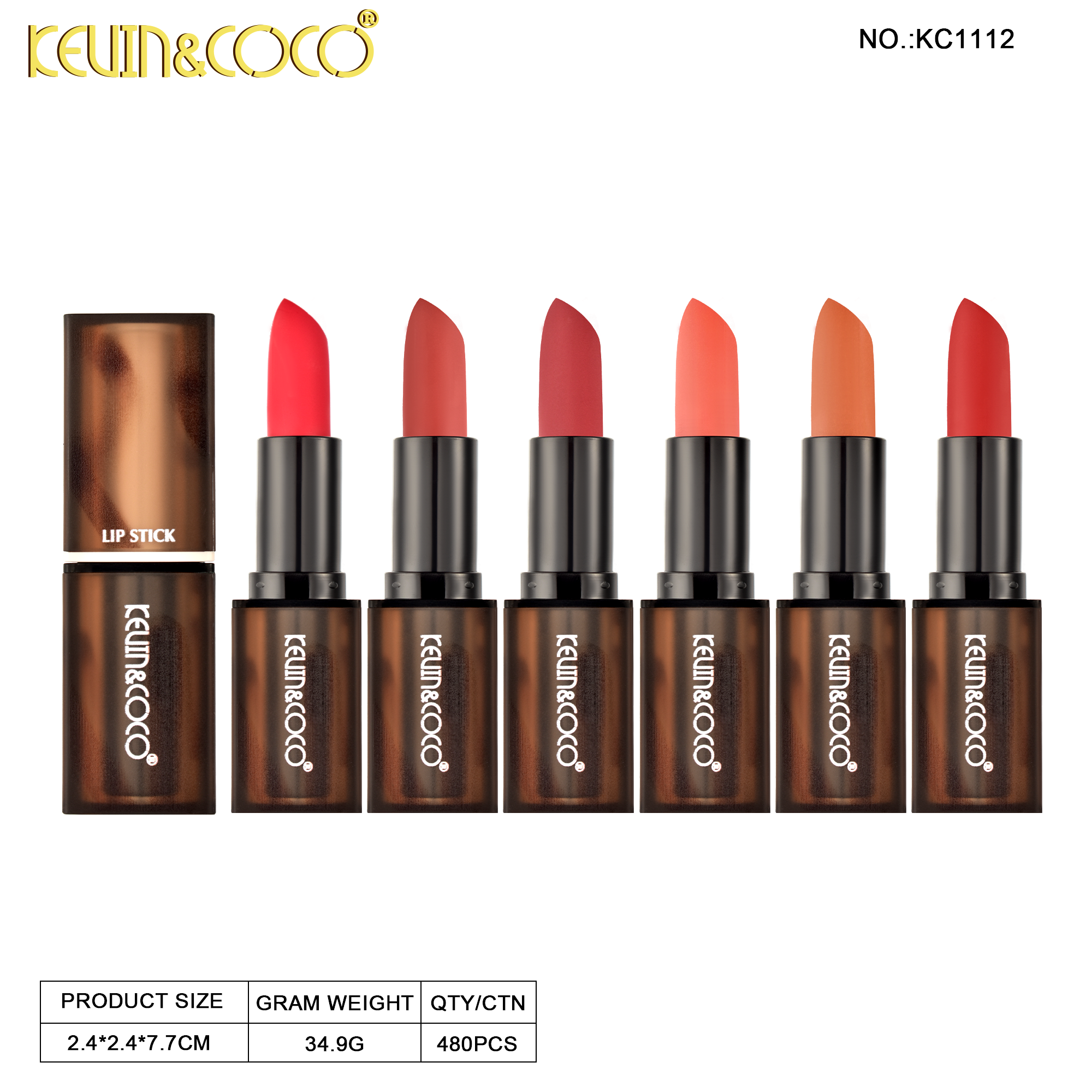 Rebirth Lipstick Display - 12PCS (KC1112)