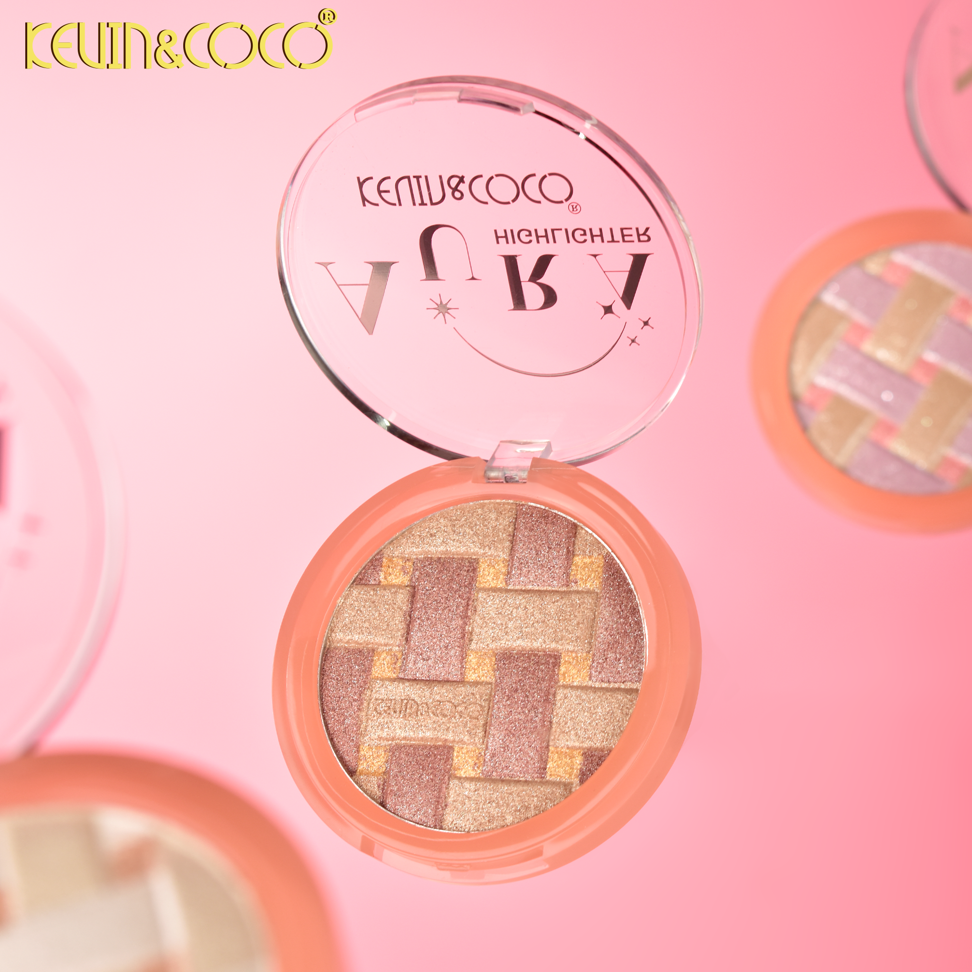 Crystal Grid Luminous Highlighter Powder Display - 24PCS(KC1277)