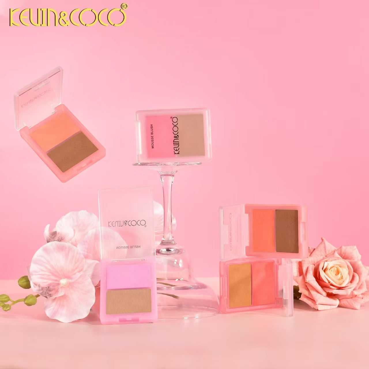 Peachy Milk Mousse Blush & Contour Display - 24PCS(KC1091