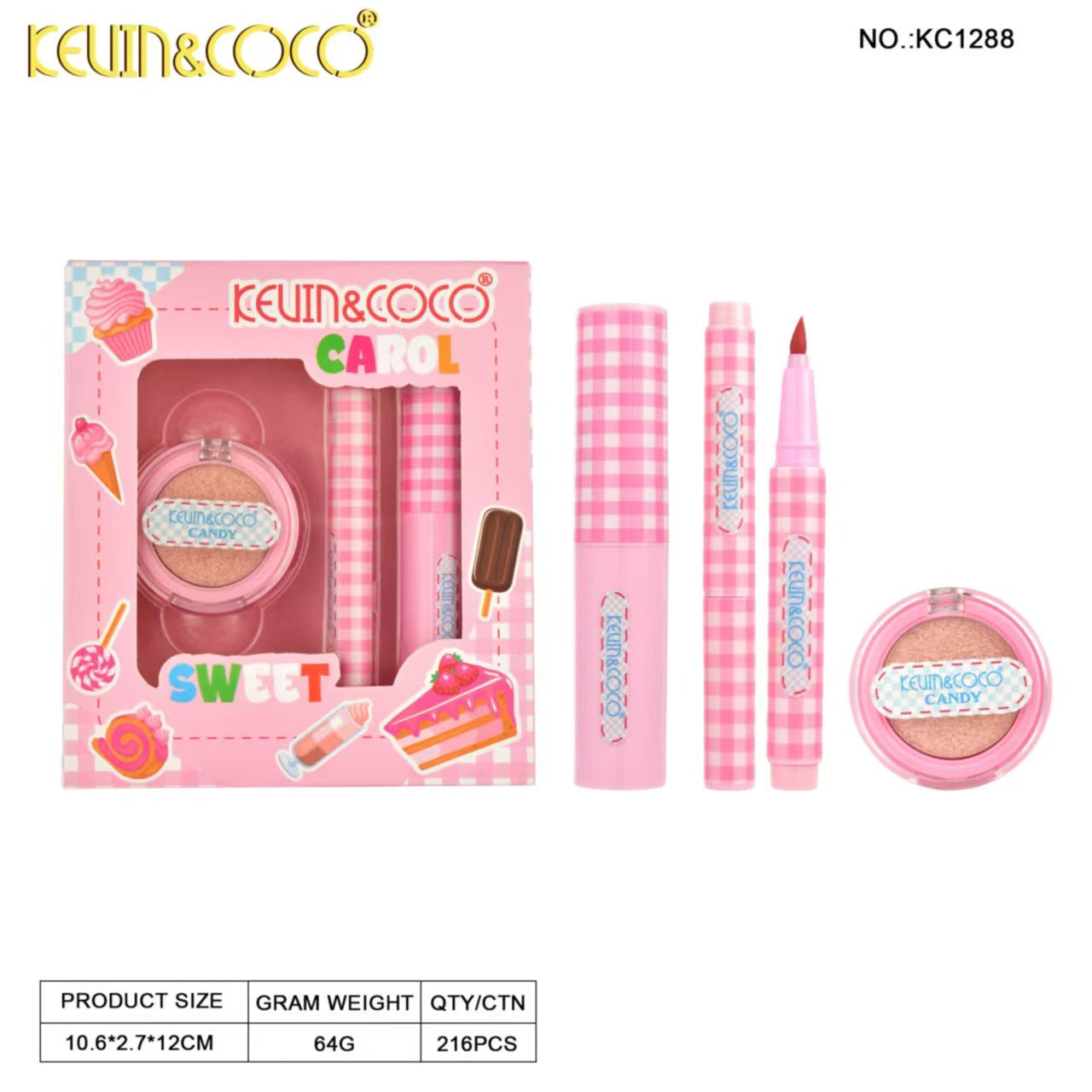 Ode Luxury Makeup Set - 12PCS (KC1288)