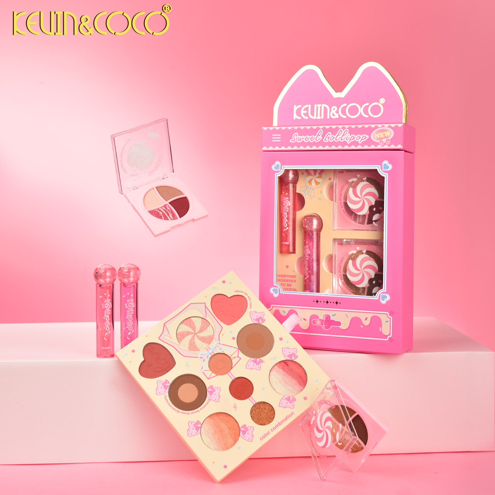 Sweet Bubble All-in-One Lip & Cheek Set-6 PCS (KC1186) | KEVIN&COCO