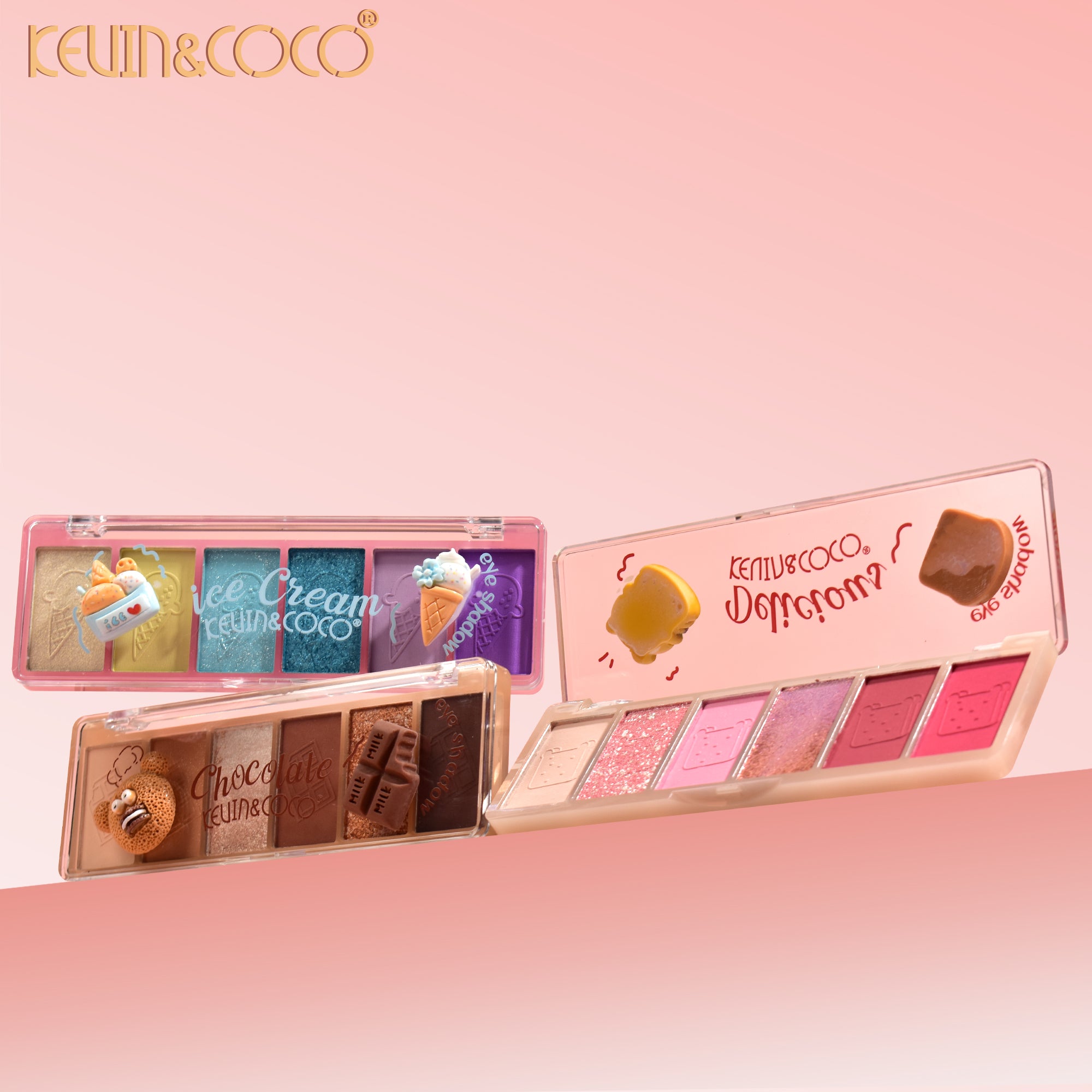 6-Color Foodie Fun Eyeshadow Palette DISPLAY SET - 12 PCS