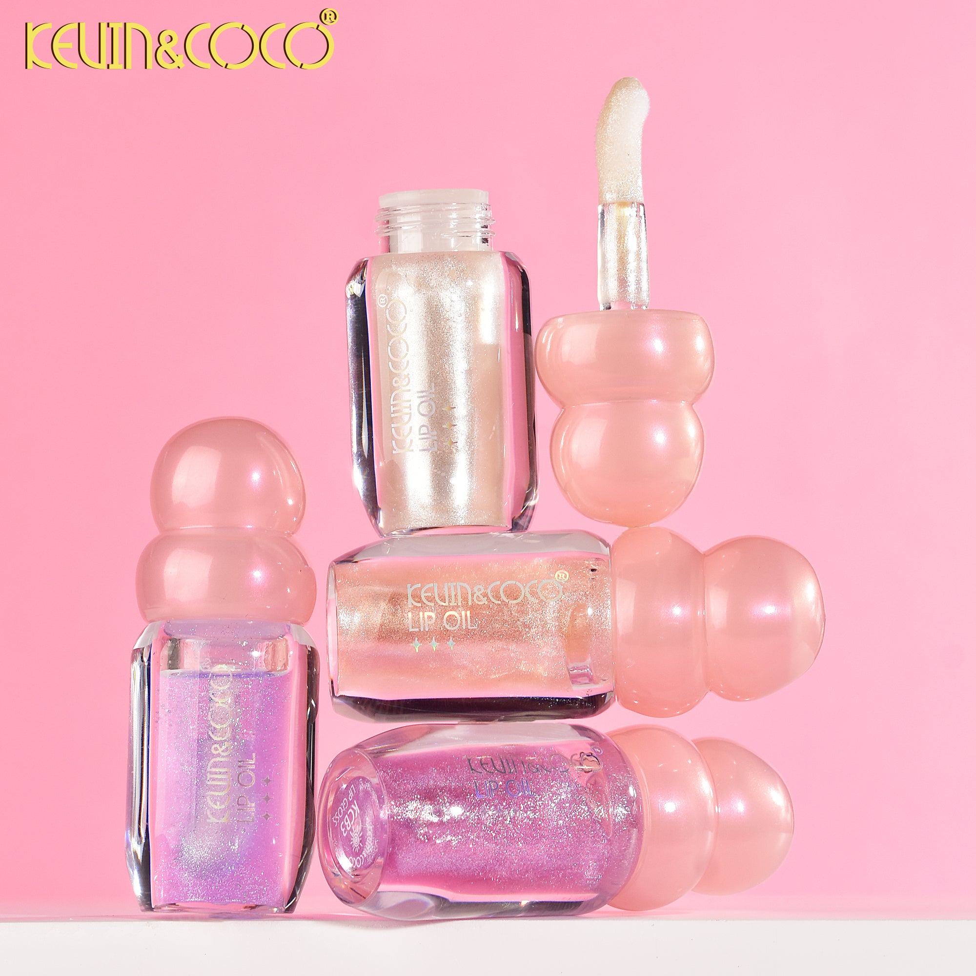 Crystal Shine Lip Gloss-Pink DISPLAY SET - 24 PCS (KC248933