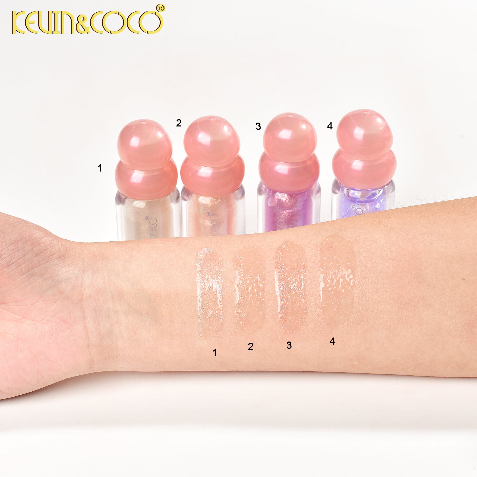 Crystal Shine Lip Gloss-Pink DISPLAY SET - 24 PCS (KC248933