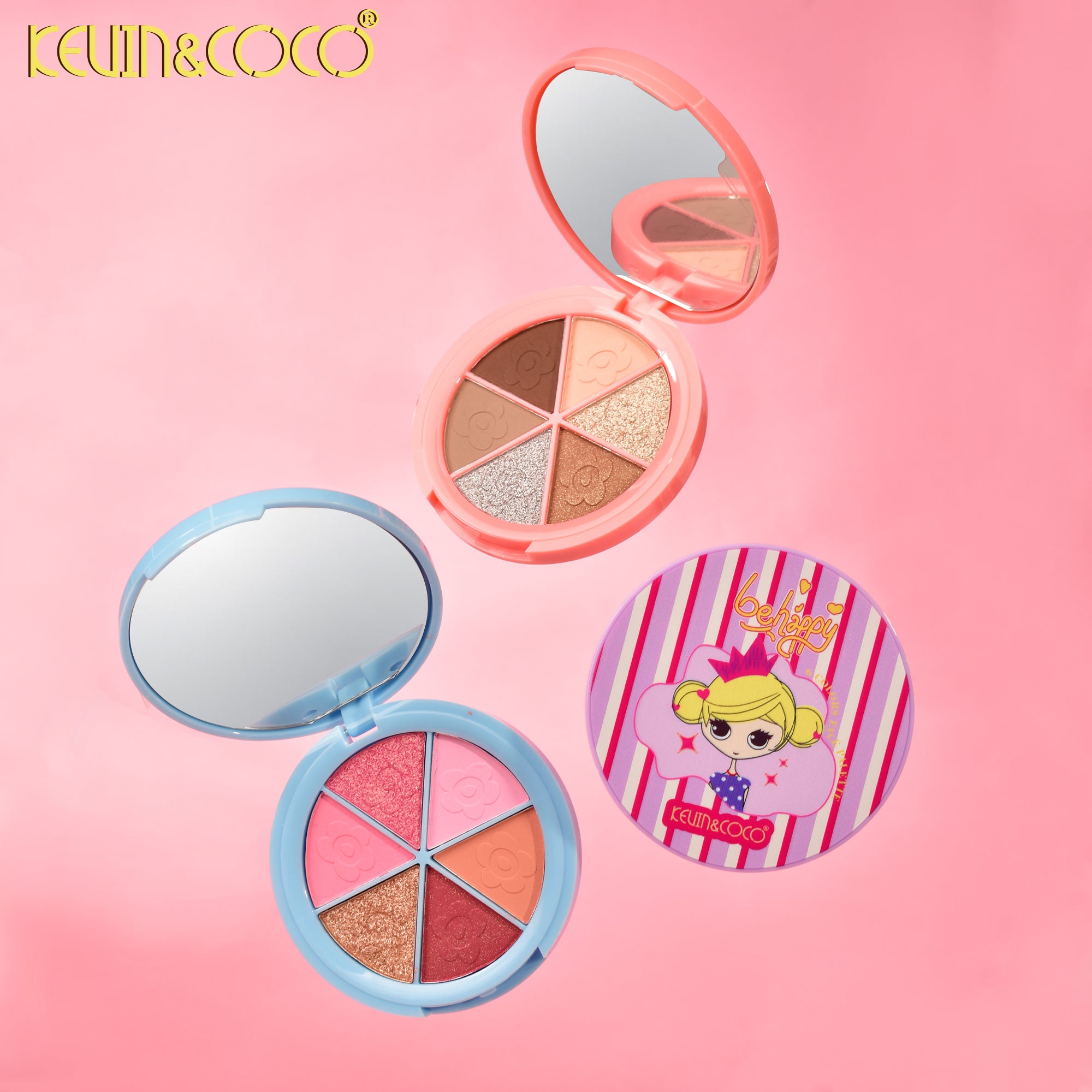 Sunflower 6-Color Eyeshadow Palette Display Set - 24 PCS (KC240371)