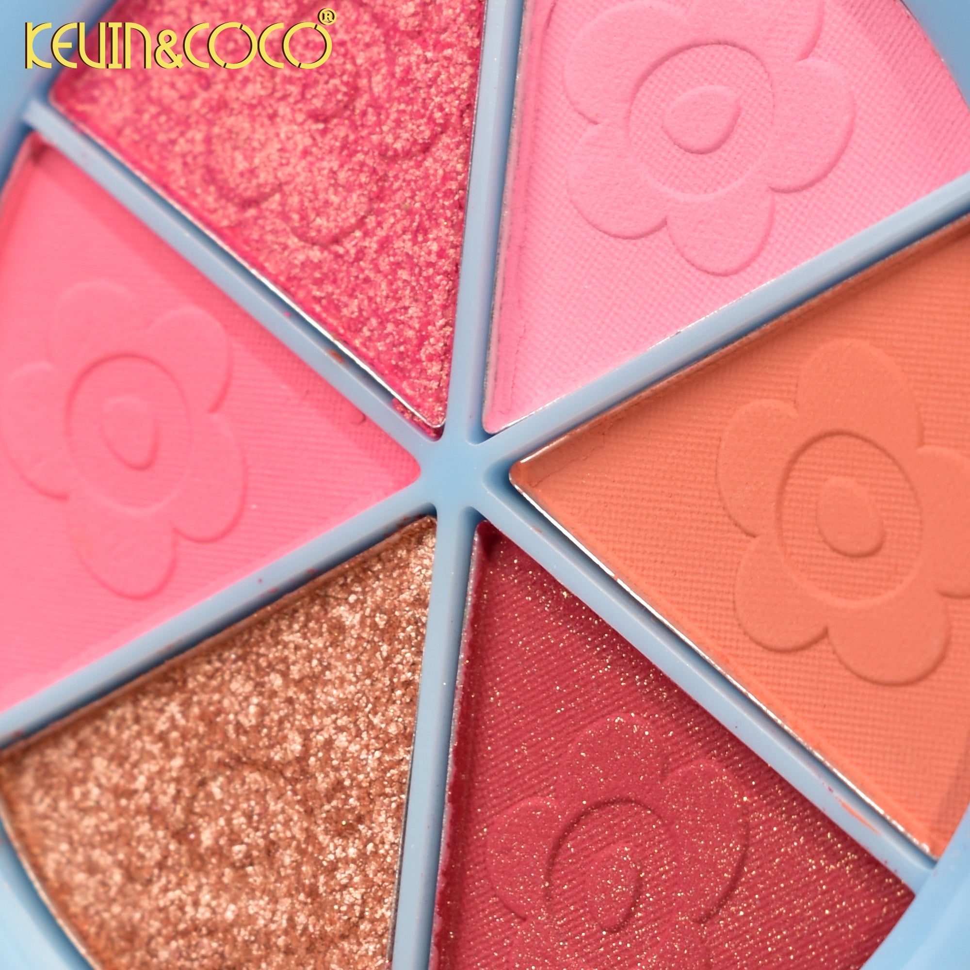 Sunflower 6-Color Eyeshadow Palette Display Set - 24 PCS (KC240371)