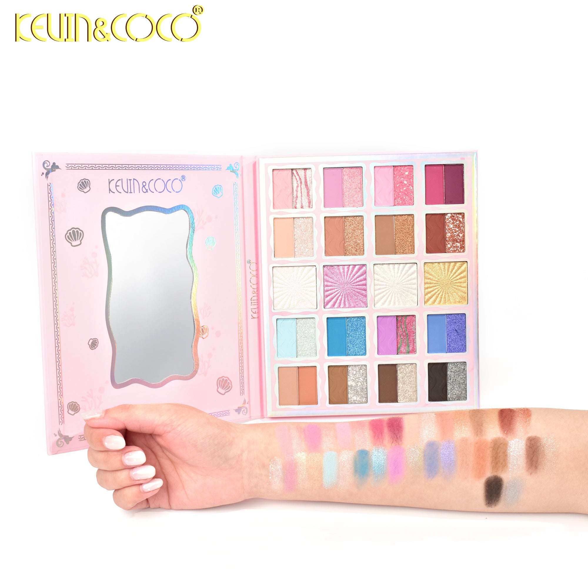 新品未使用★sea loves meロゴ付きカバーセット Mermaid 36 colors Eyeshadow Palette DISPLAY SET - 6 PCS (KC248858
