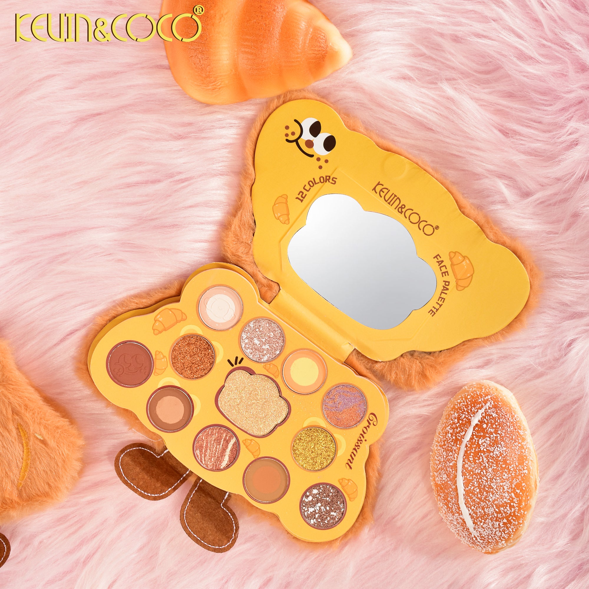 Croissant 12-Color Makeup Palette display set 6 pcs (KC248773