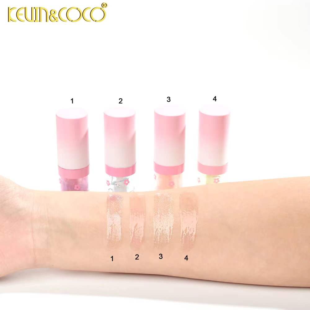 Springtime Floral Lip Oil Mini Kit Display Set - 6 PCS (KC248728
