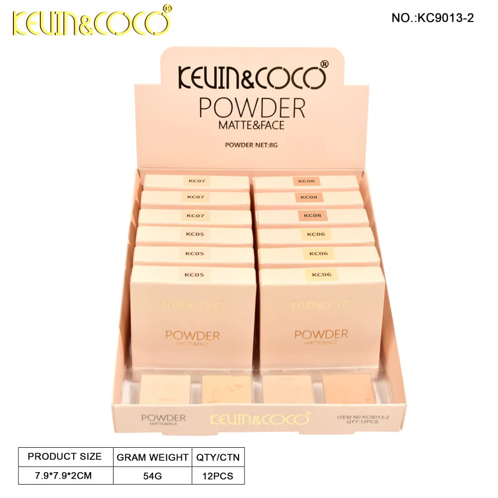 Silky Matt Powder Display Set - 12 PCS (KC9013-2)