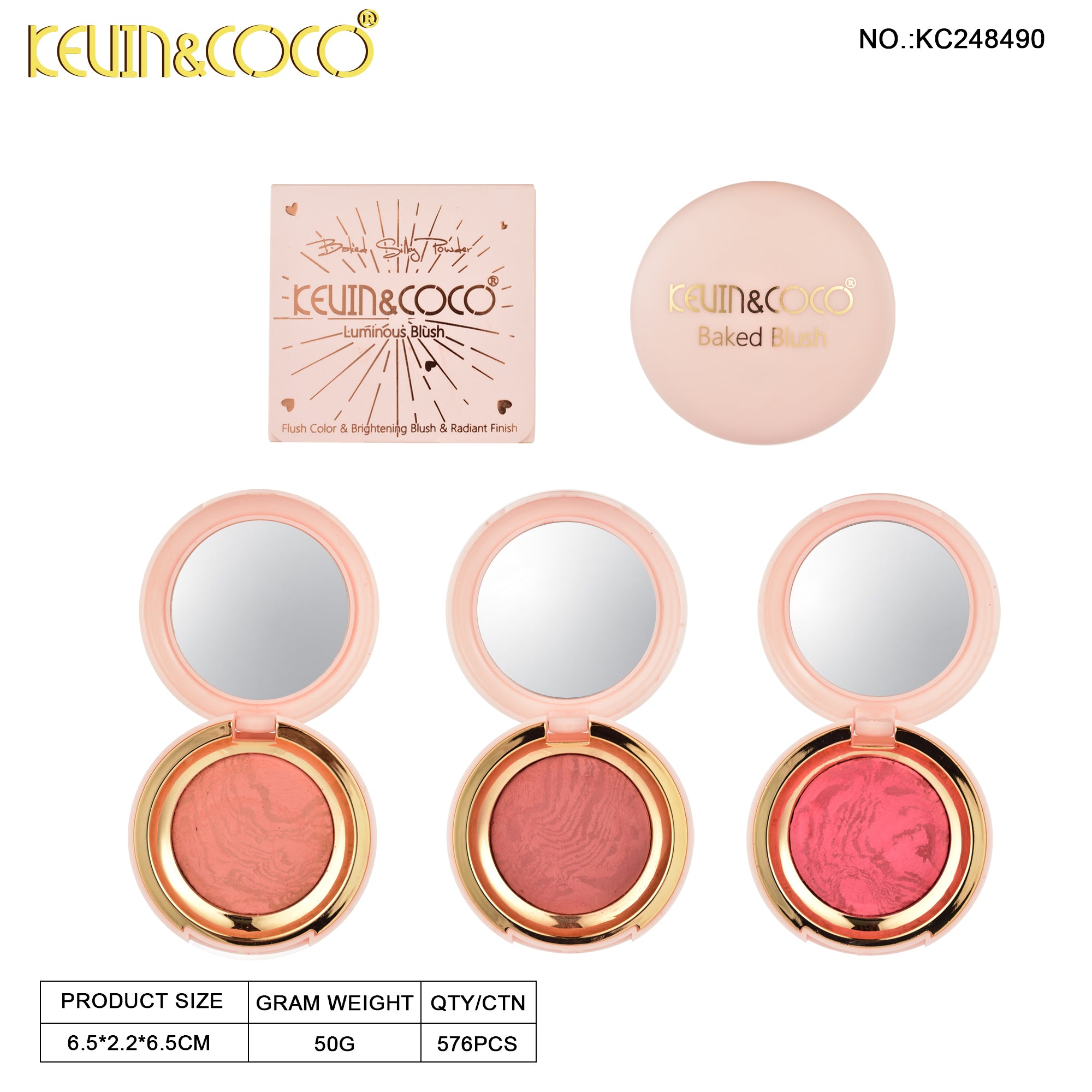 Silky Touch Baked Blusher display set - 24 pcs  (KC248490)