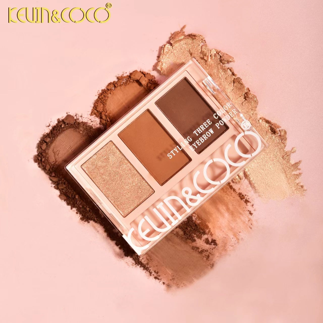 Radiant 3-Color Eyebrow Powder display set - 24 pcs (KC1063