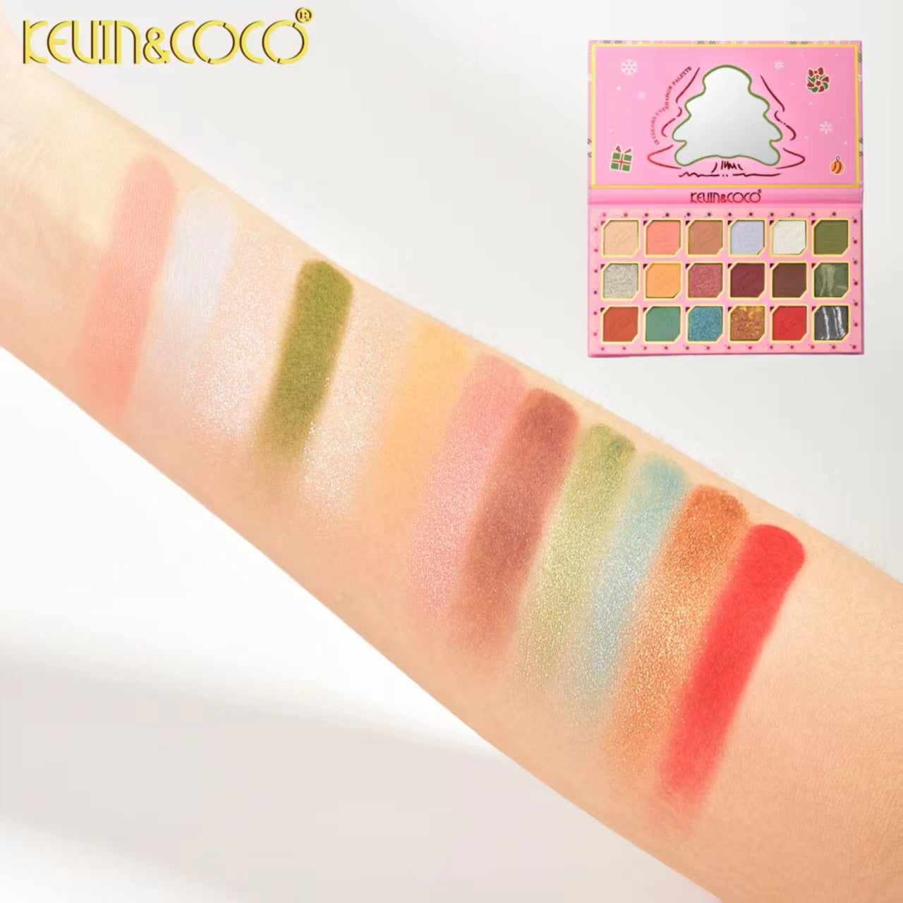 Merry & Bright Pearl 18 Eyeshadow Palette-12PCS（KC1052）