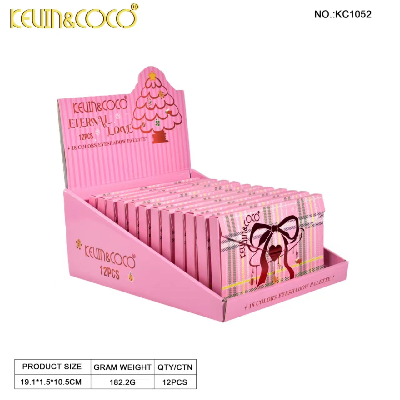 Merry & Bright Pearl 18 Eyeshadow Palette-12PCS（KC1052）