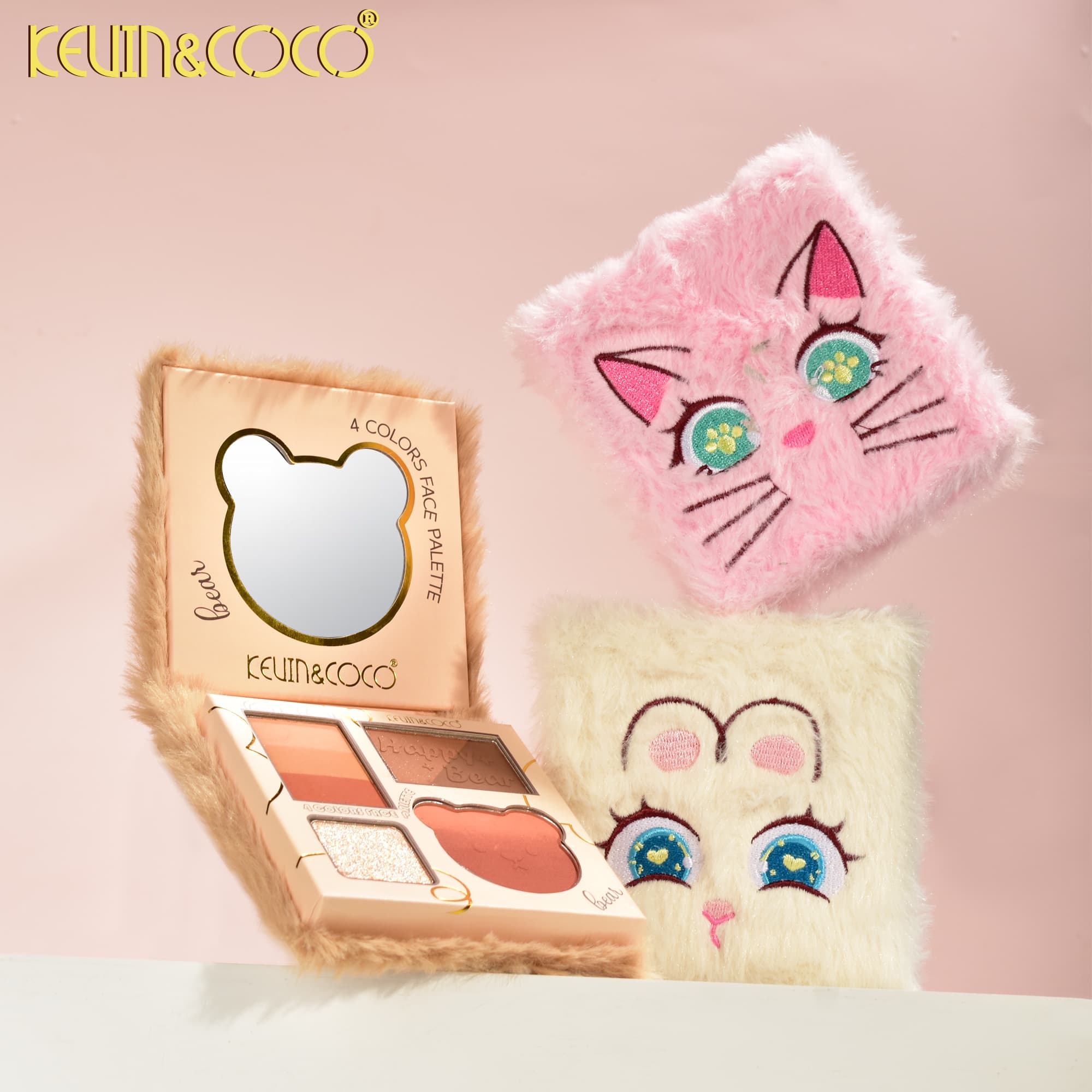 Velvet Puff 4-Shade Cheek Kit(KC11051) | KEVIN&COCO