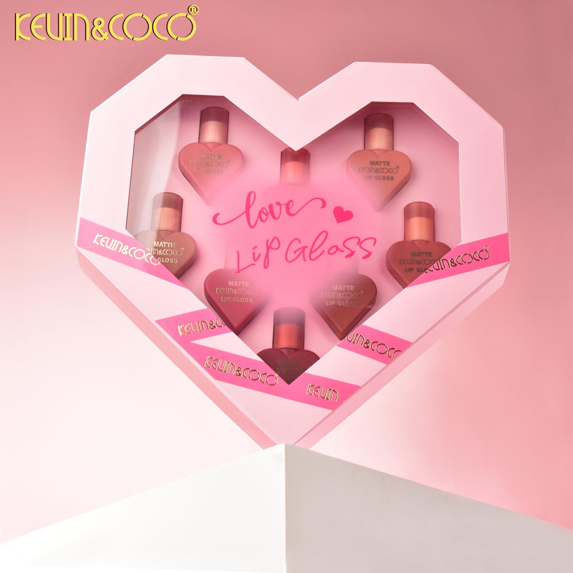 Love Garden 8-Piece Water Proof Lip Gloss Set DISPLAY - 6 PCS