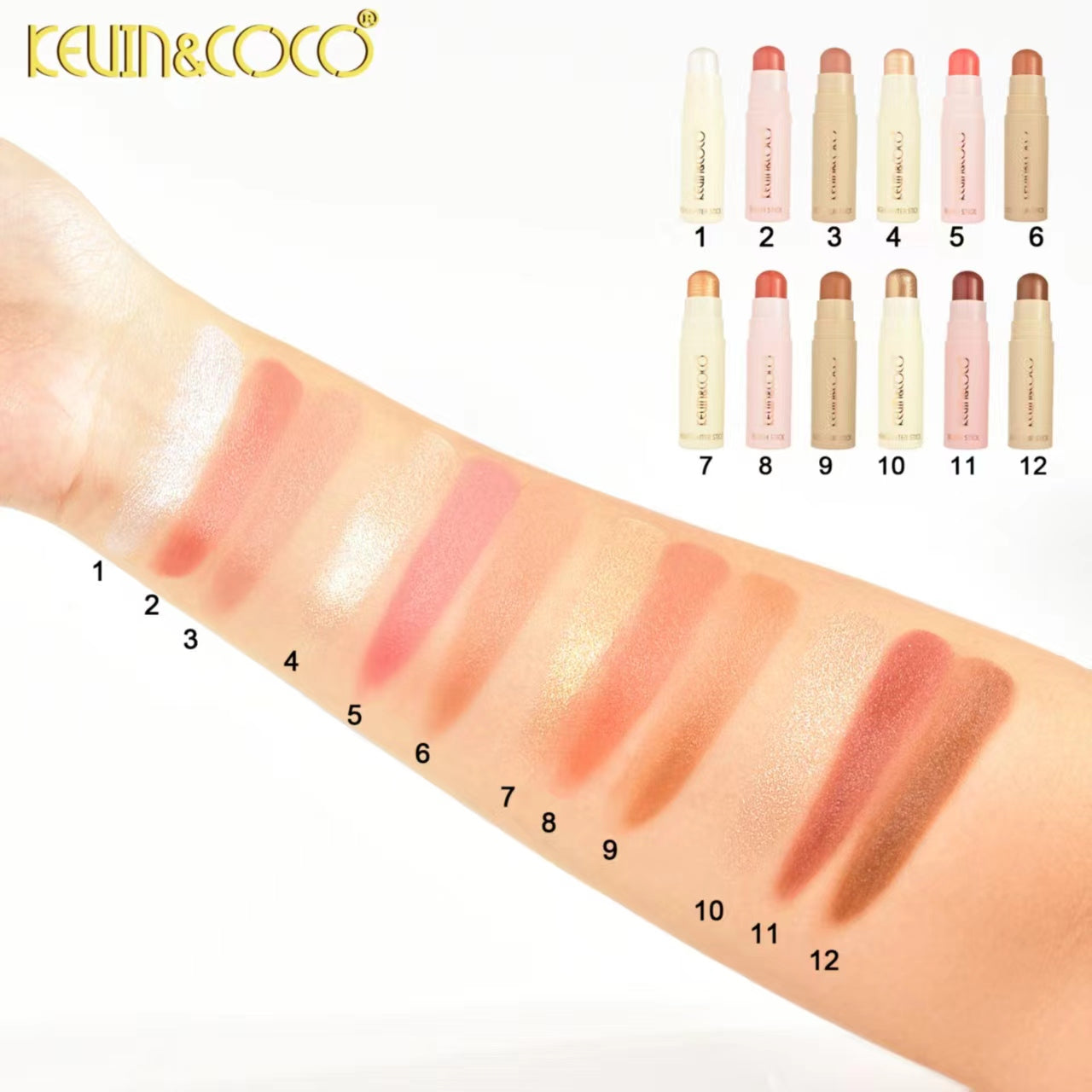 Atmosphere Highlighter Blush & Contour Display-12PCS(KC248476A/B)