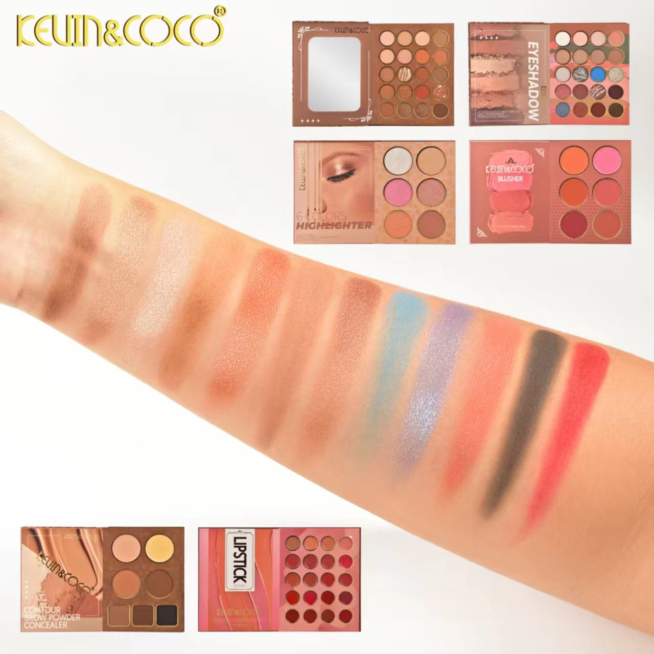 79-Color Leopard Girl 6-Layer All-in-One Glam Kit - 6 PCS (KC1077)