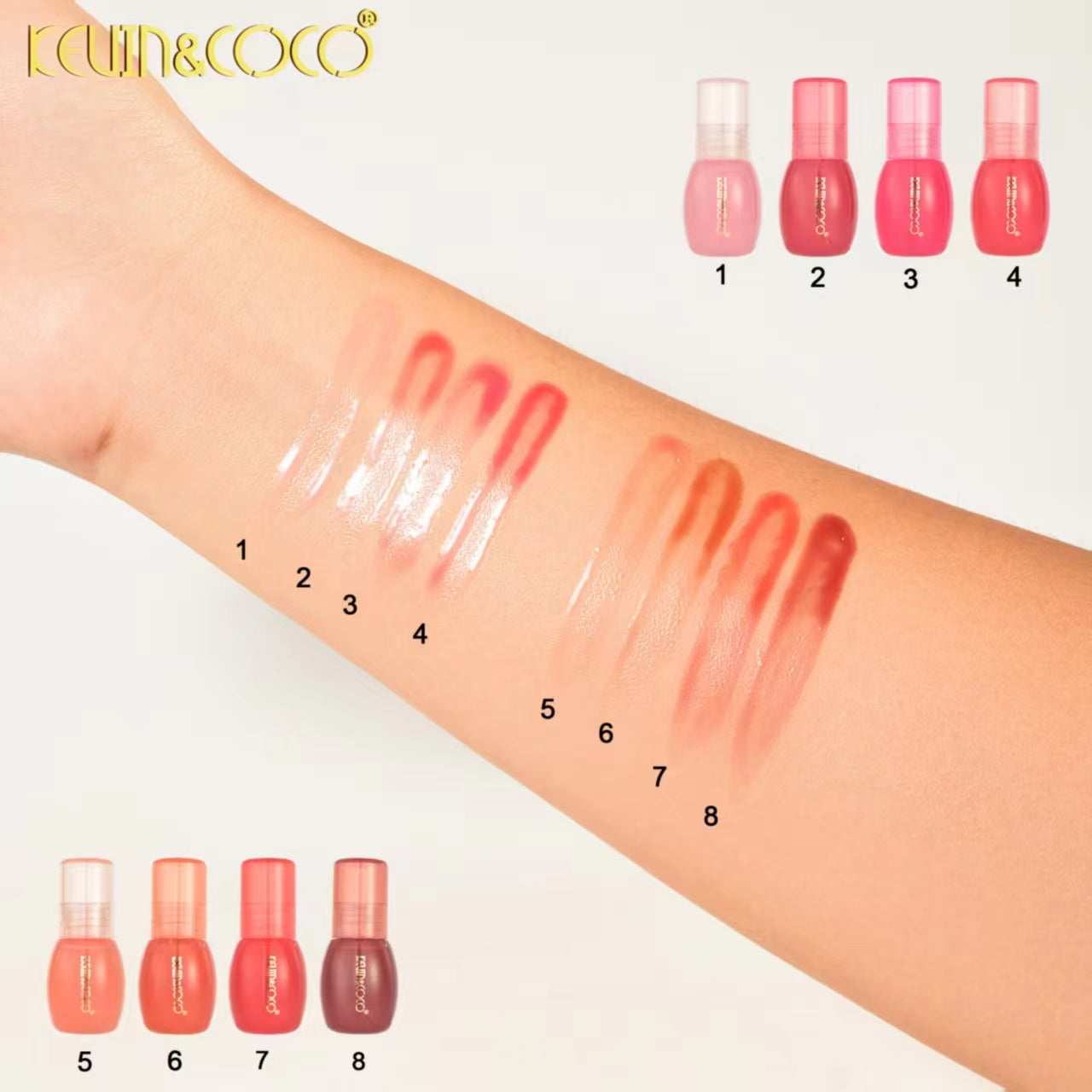 Cherry Lip Lacquer - Fruit Series  -6PCS(KC1106/KC1107)