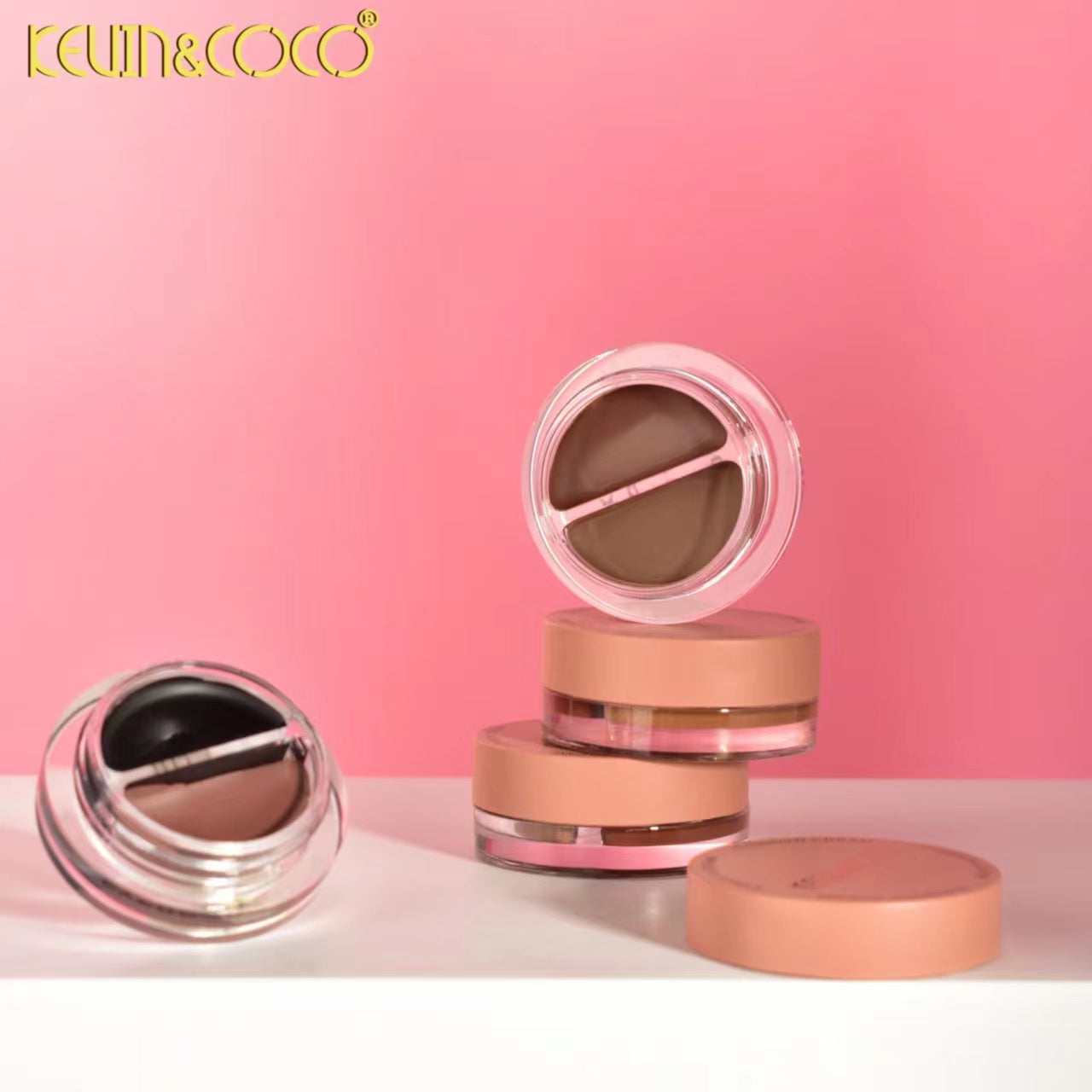 Brown Harmony Dual-Shade Brow Tint Display-12PCS (KC1087) | KEVIN&COCO
