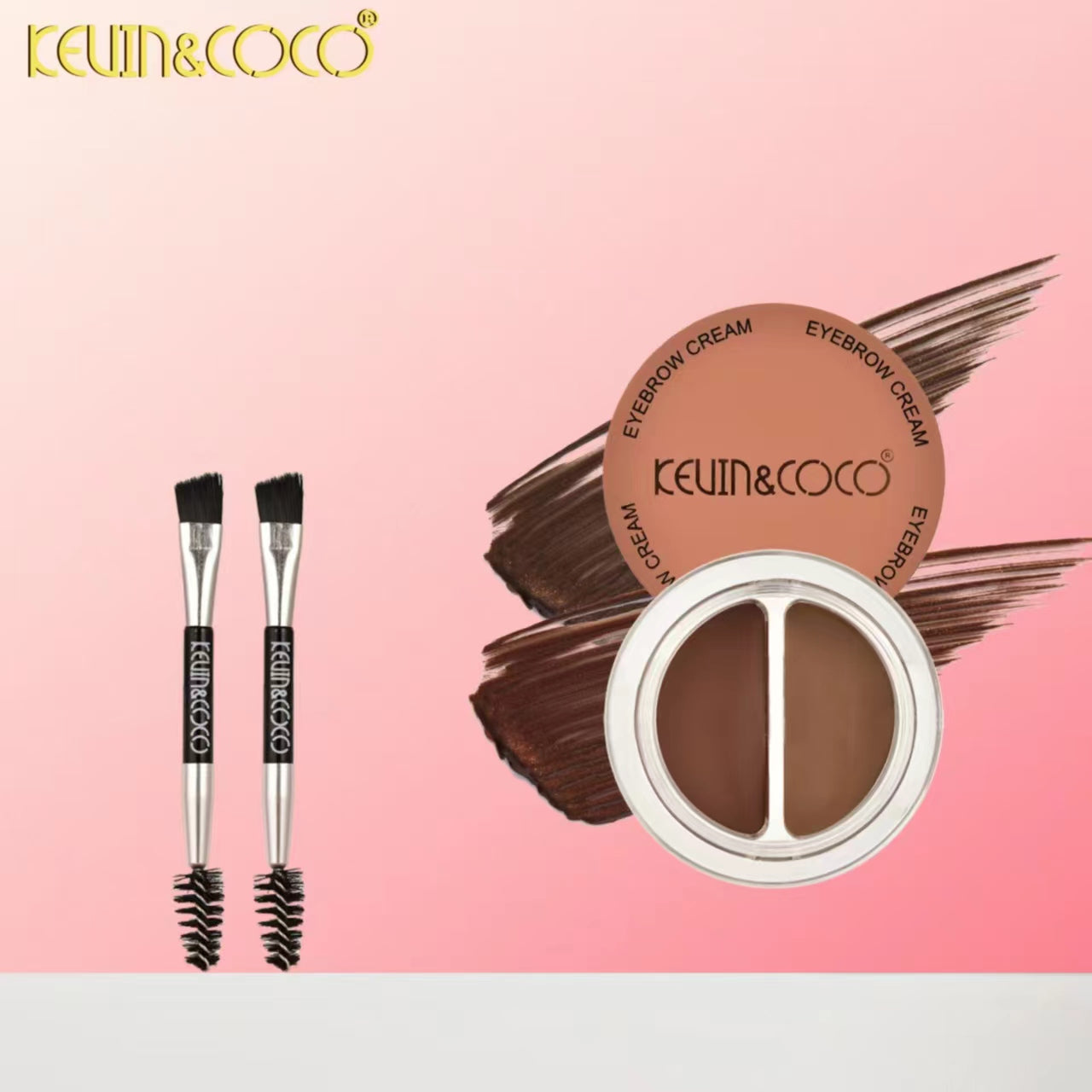 Brown Harmony Dual-Shade Brow Tint Display-12PCS (KC1087) | KEVIN&COCO