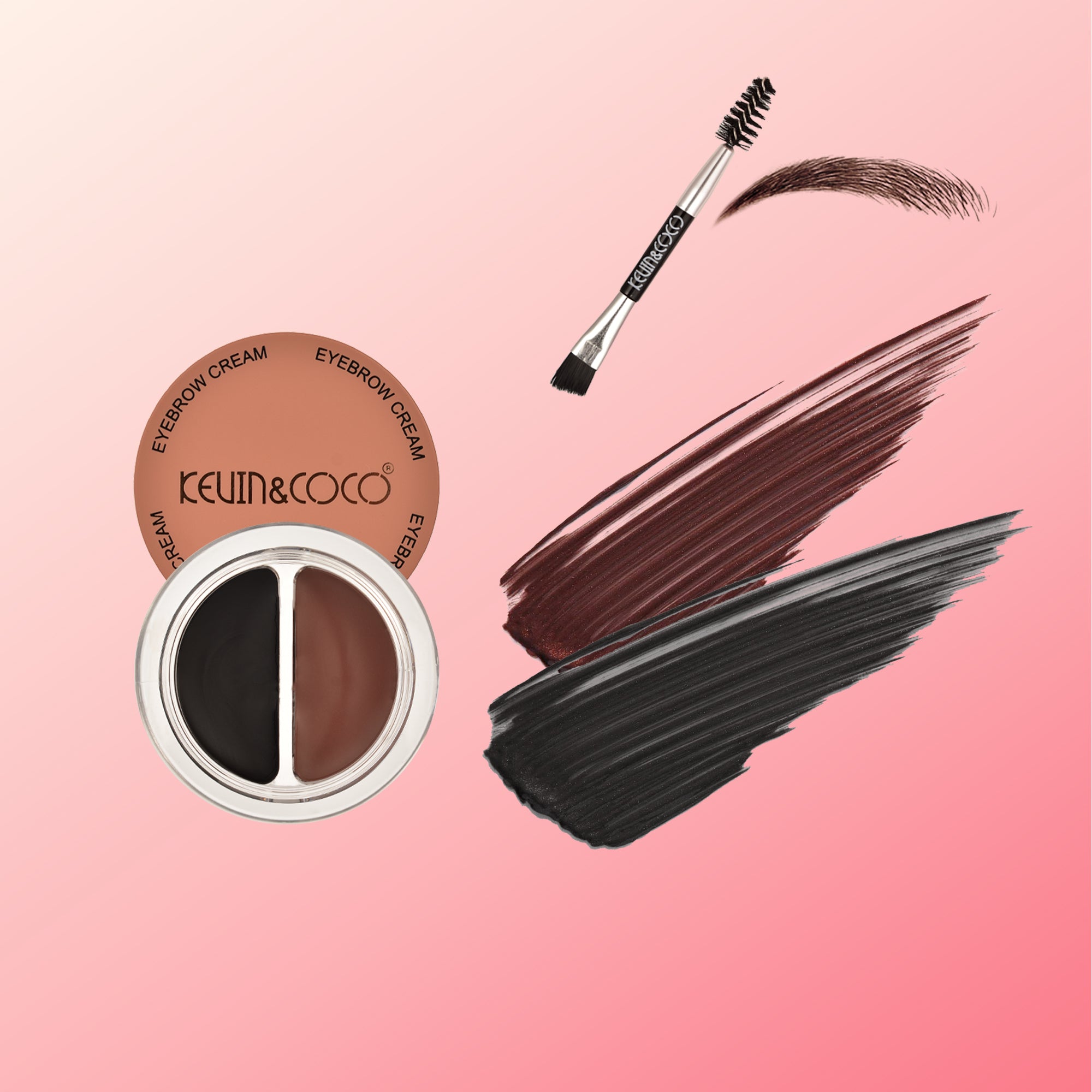 Brown Harmony Dual-Shade Brow Tint Display-12PCS (KC1087)