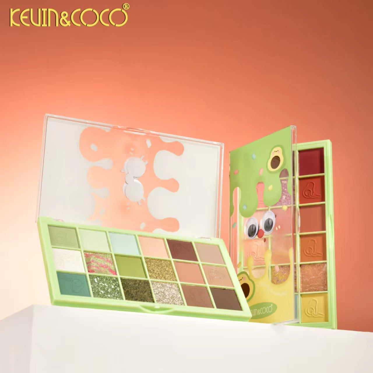 Vivid Jade 18-Color Eyeshadow Palette Display-12PCS（KC1069）