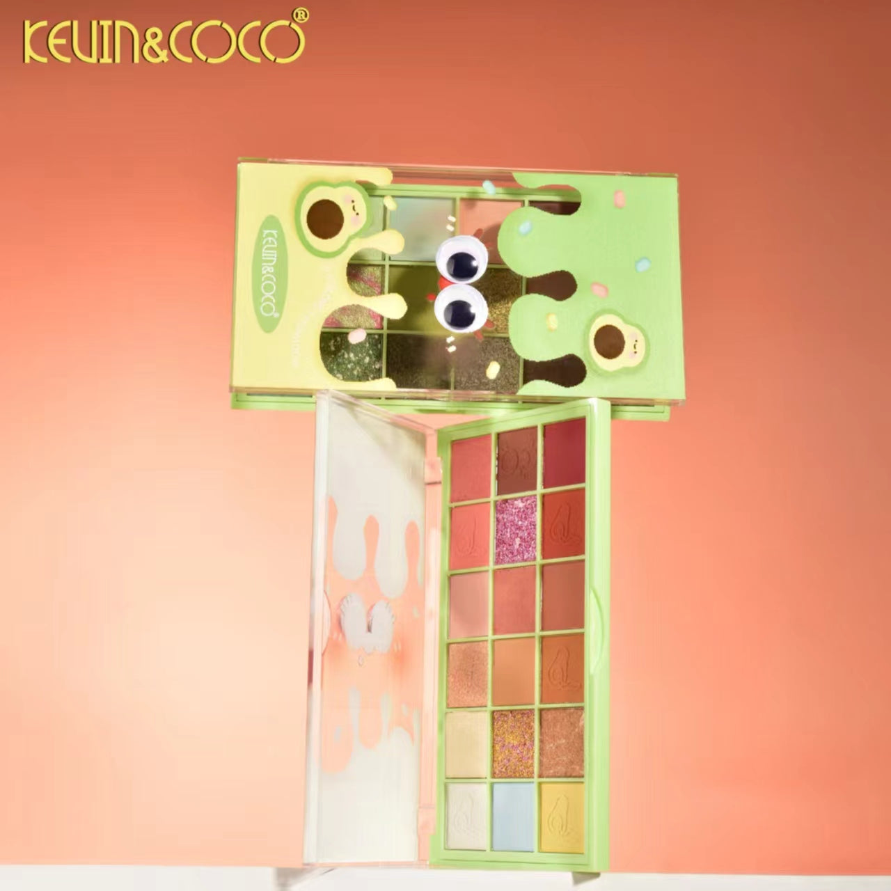 Vivid Jade 18-Color Eyeshadow Palette Display-12PCS（KC1069）