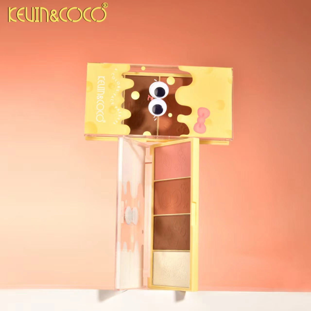 4-in-1 Blush & Highlighter Palette Display-12 PCS(KC1068)