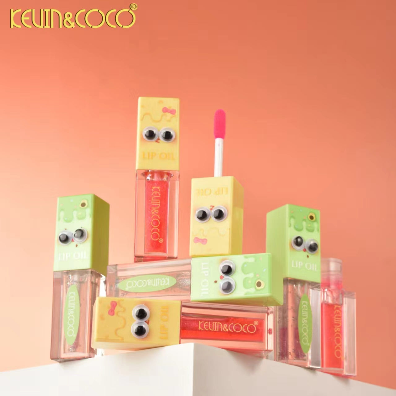 Emerald Veil Liquid Lip Gloss Display-24PCS (KC1071) | KEVIN&COCO