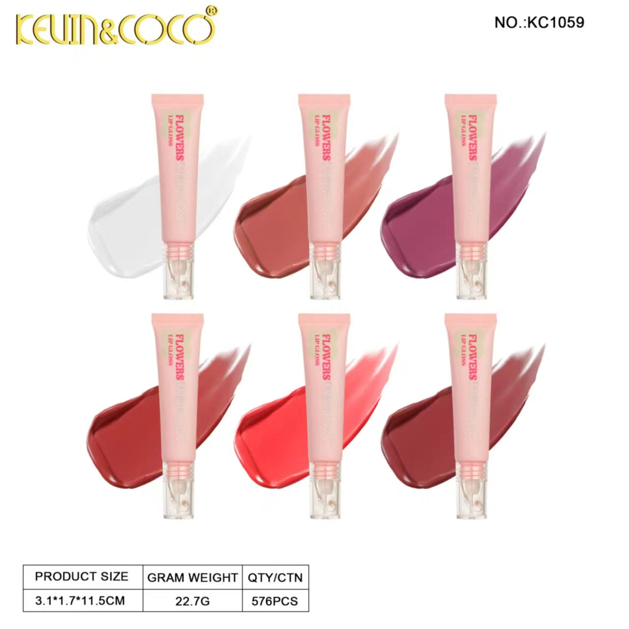 Pink Mood Lip Care Gloss Display-24PCS(KC1059)