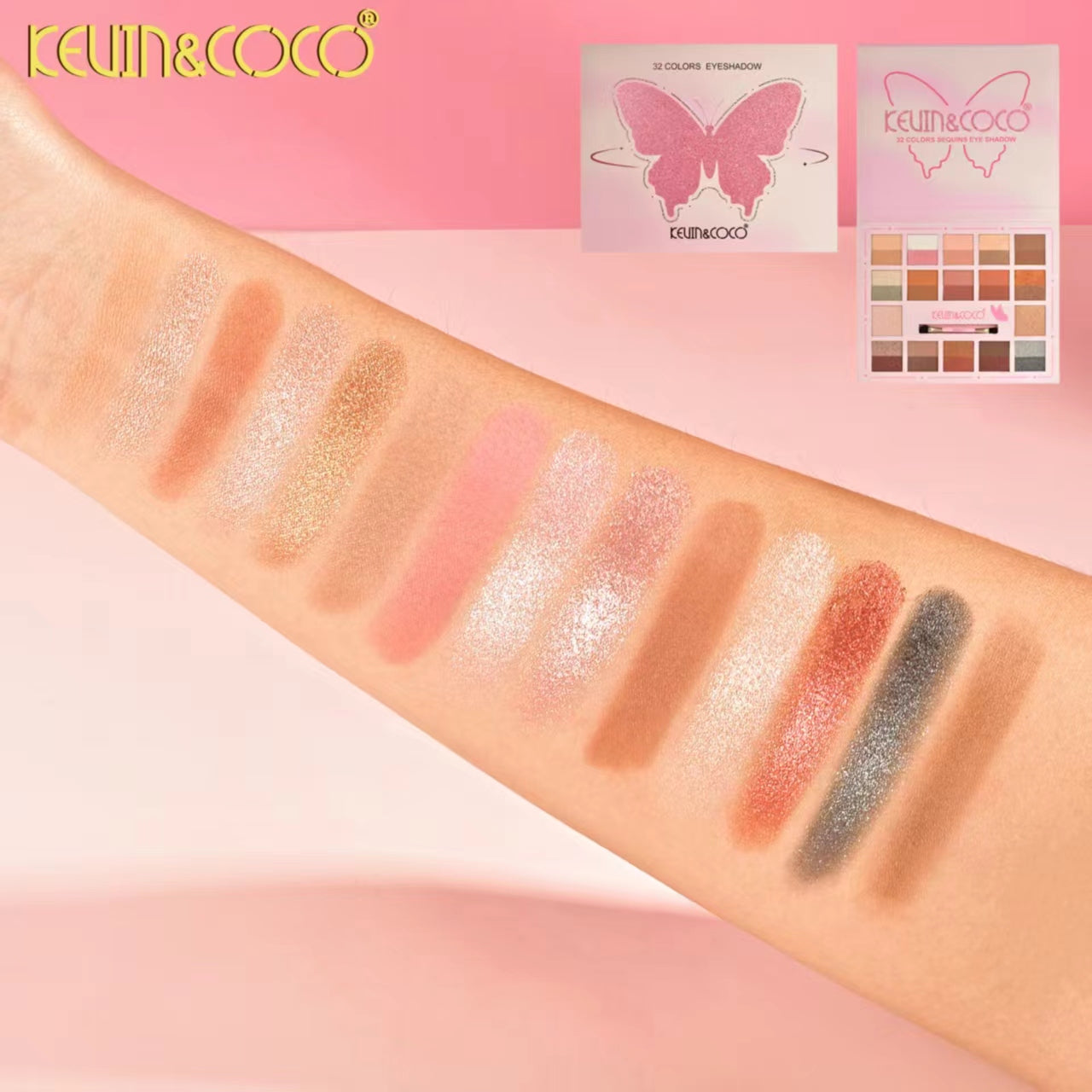 Butterfly Dream 32-Color Eyeshadow Palette Display-6PCS(KC1092)
