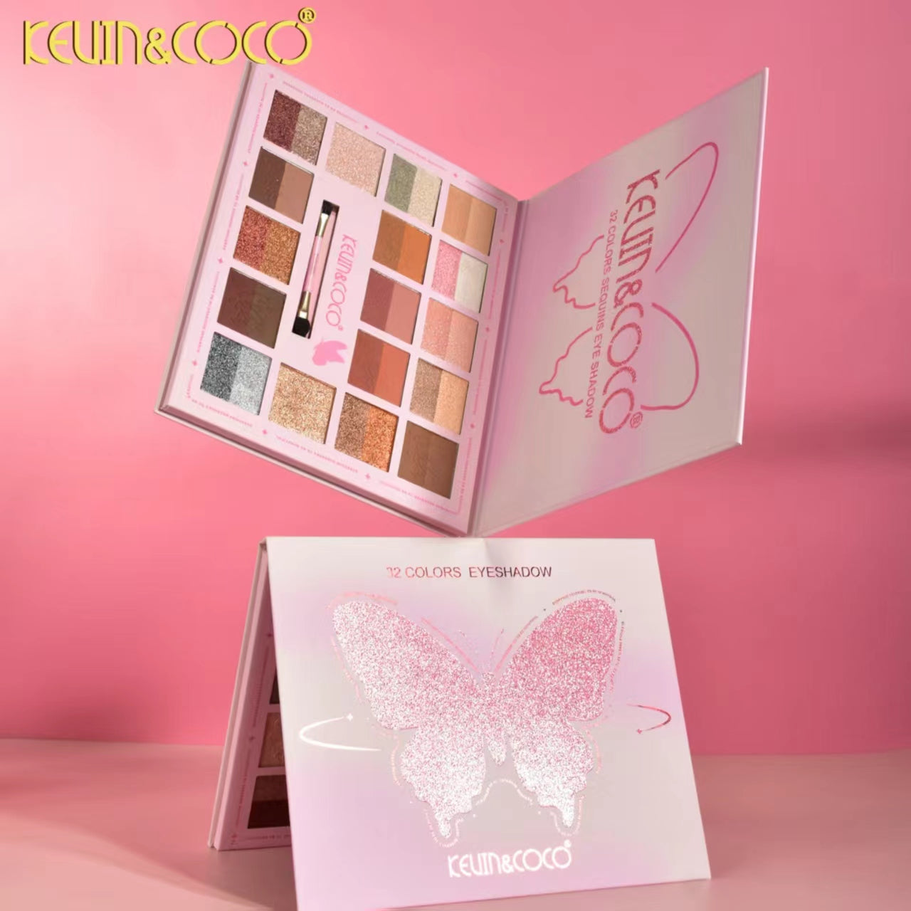 Butterfly Dream 32-Color Eyeshadow Palette Display-6PCS(KC1092