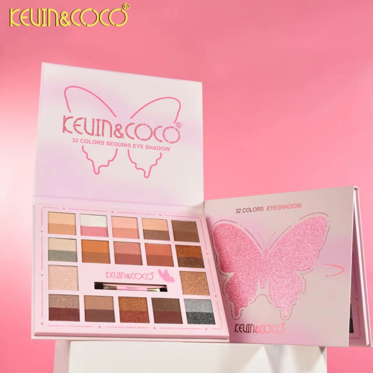Butterfly Dream 32-Color Eyeshadow Palette Display-6PCS(KC1092)