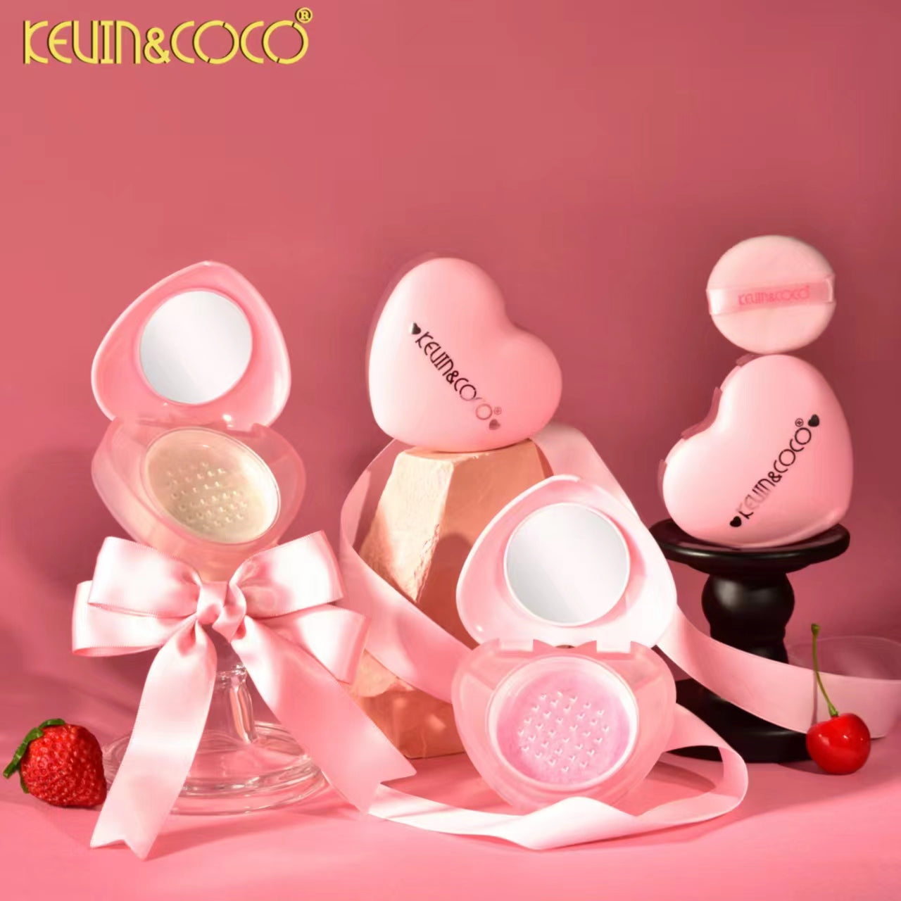 Magical Heart Loose Powder & Blush Dispplay-12PCS(KC1008/KC1009)