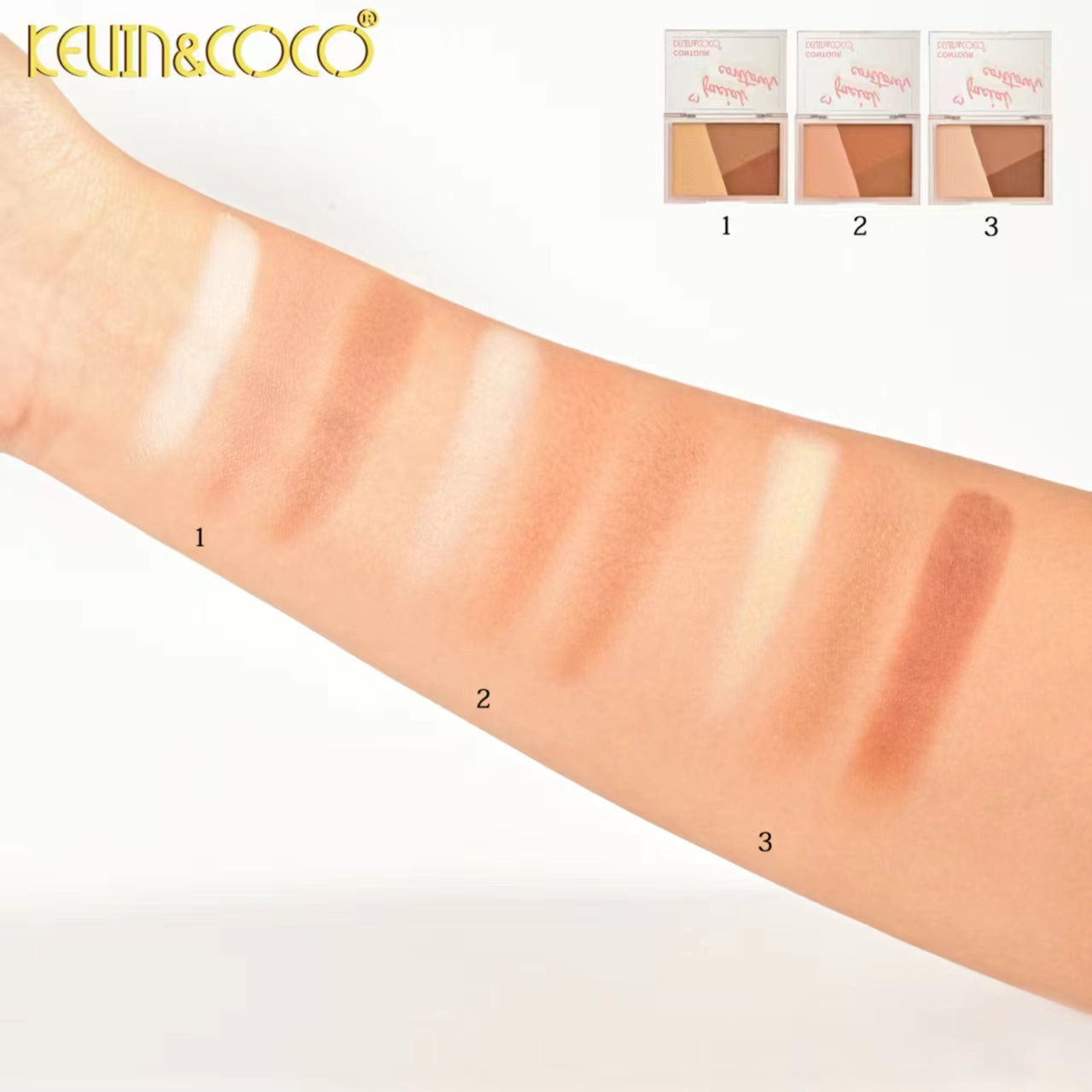 Velvet Rose Trio Contour Powder Display-24PCS (KC1189)