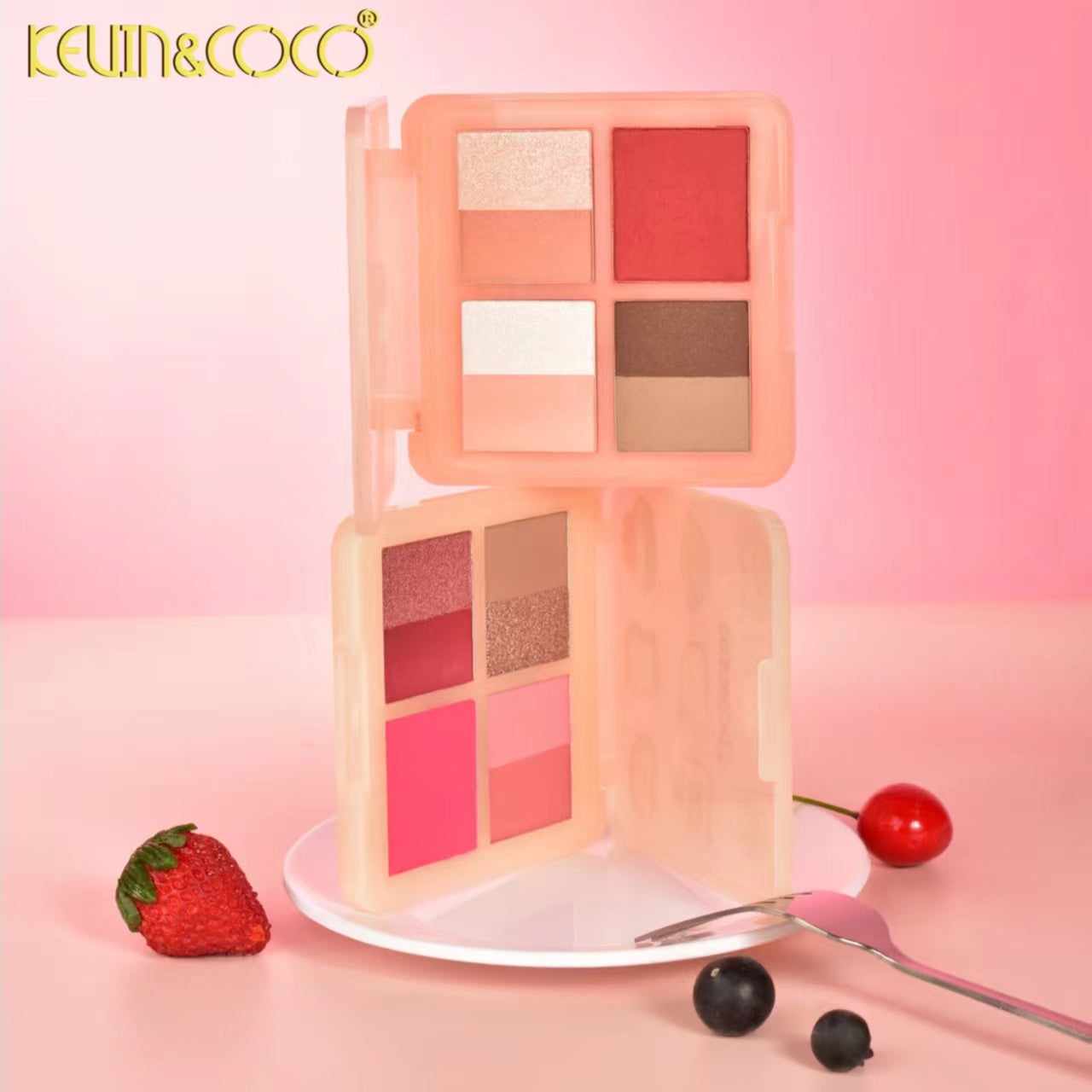 Magical Heart Loose Powder & Blush Duo Display-12PCS（KC1056
