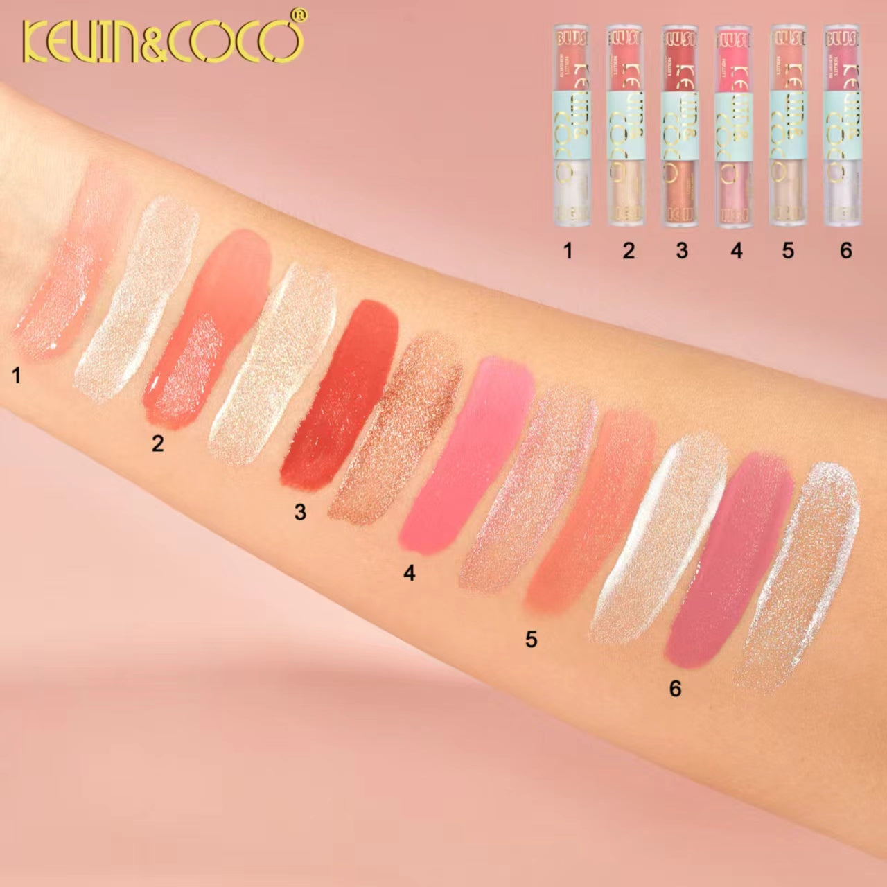 Liquid High4lighter & Blusher Display Set - 24 PCS (KC1144)