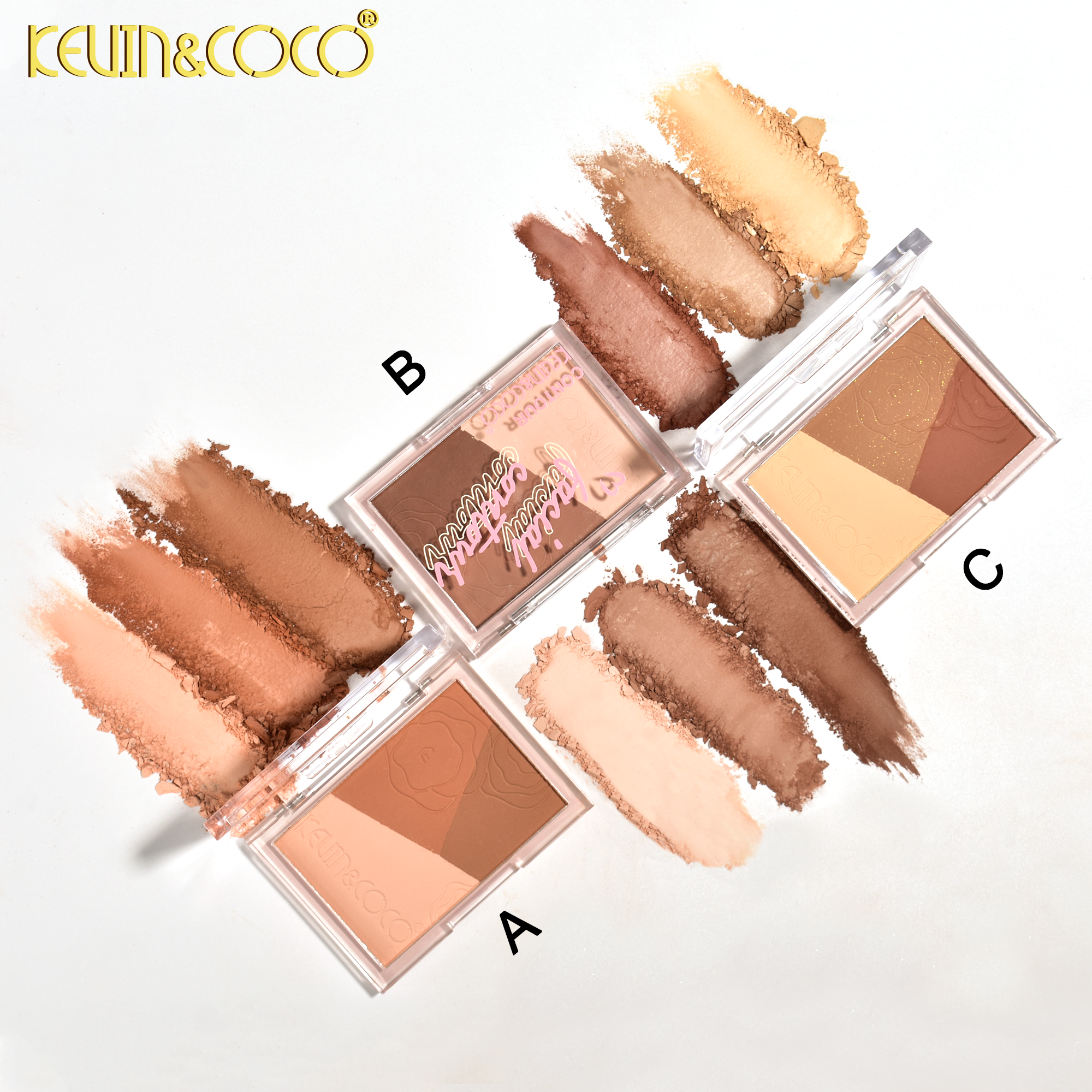 Velvet Rose Trio Contour Powder Display-24PCS (KC1189)